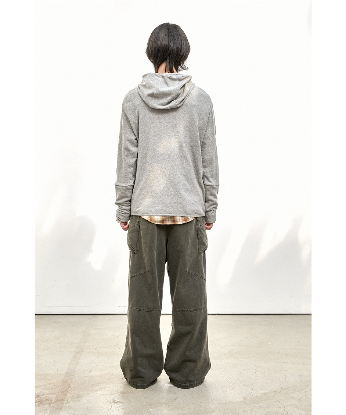 해칭룸(HATCHINGROOM) Layer Base Hoodie M.Grey