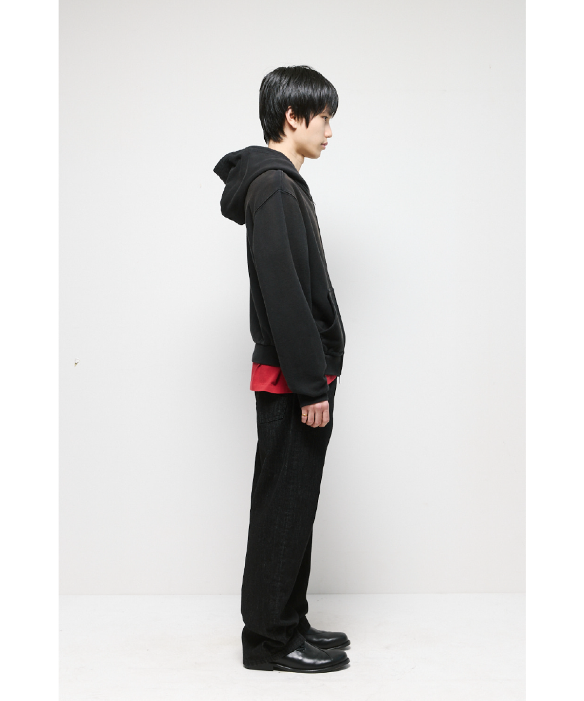 해칭룸(HATCHINGROOM) VTG Hoodie Bleached Black