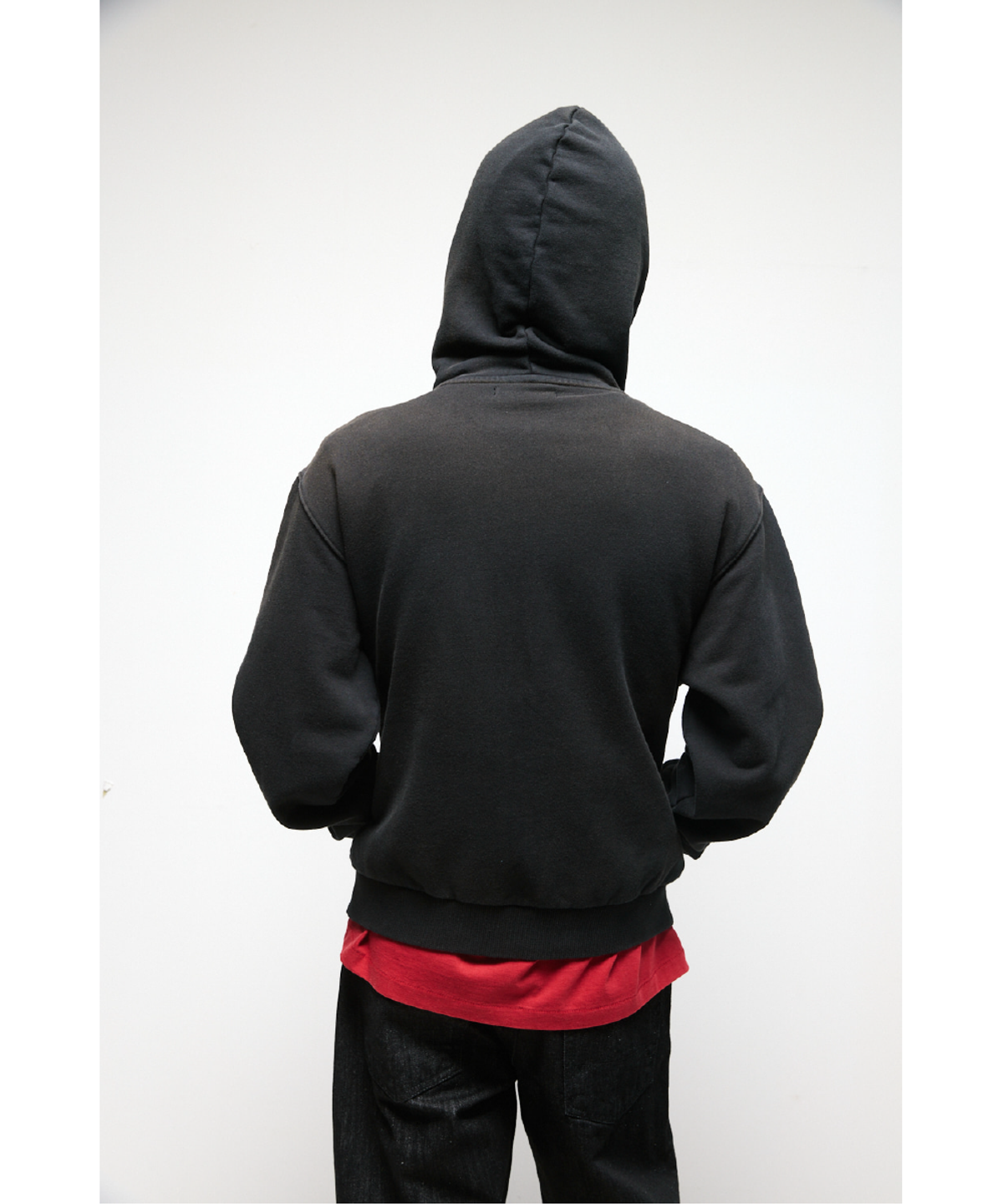 해칭룸(HATCHINGROOM) VTG Hoodie Bleached Black