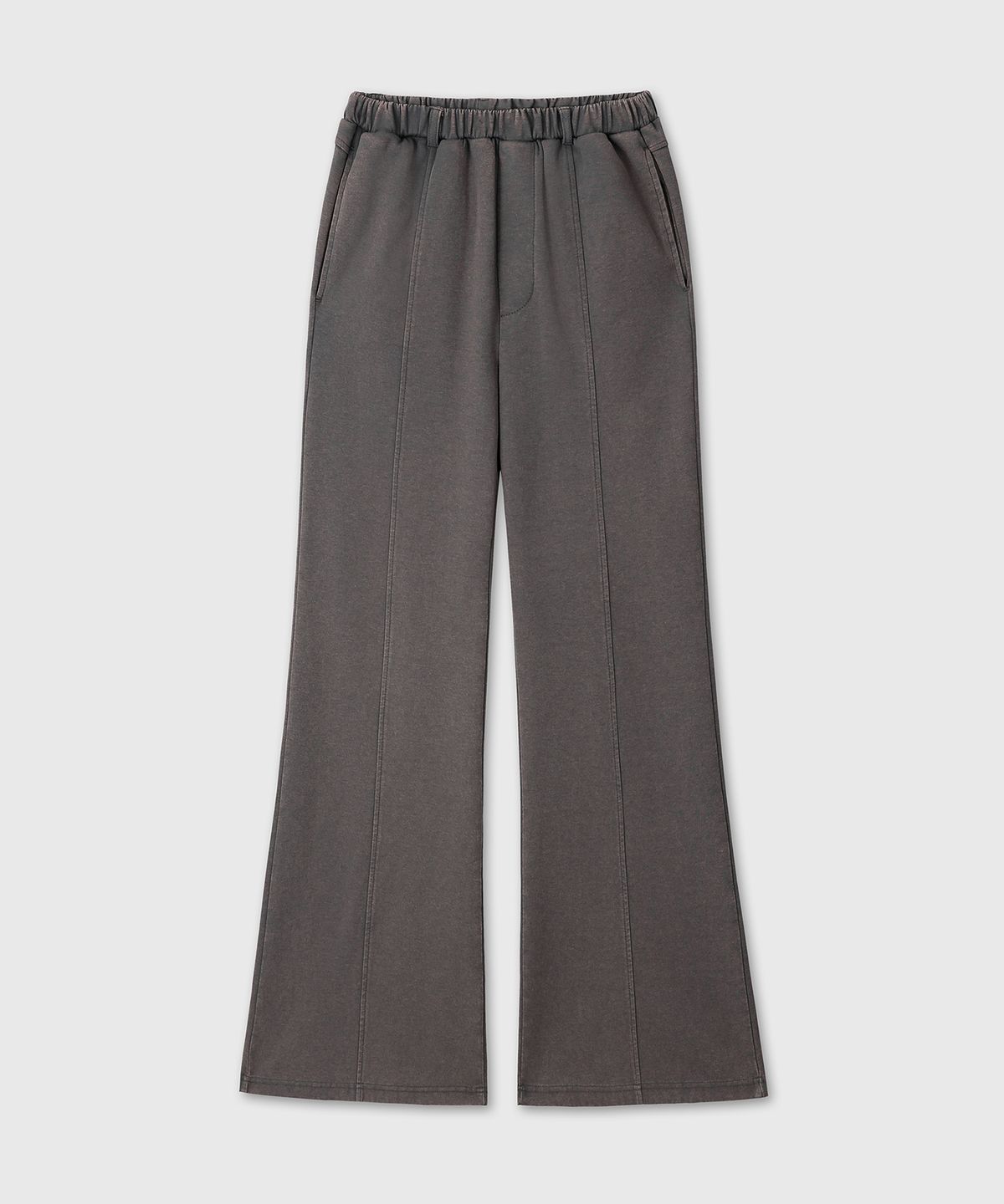 다이브인 우먼(DIVEIN WOMEN) [설라노 X DIVEIN WOMEN] WASHED FLARE SWEAT PANTS (CHARCOAL)