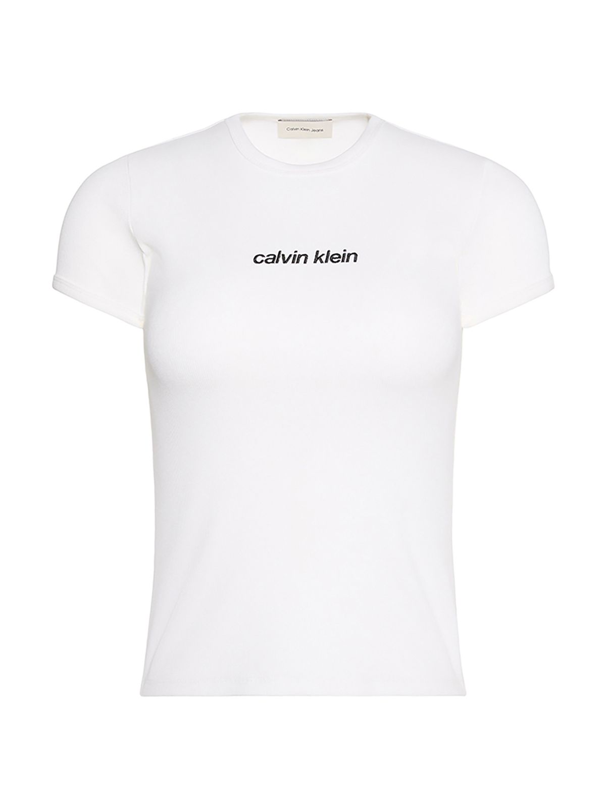 캘빈클라인 진(CALVIN KLEIN JEANS) 여성 컨투어립 로고 링거 반팔 티셔츠 47G816G YAF
