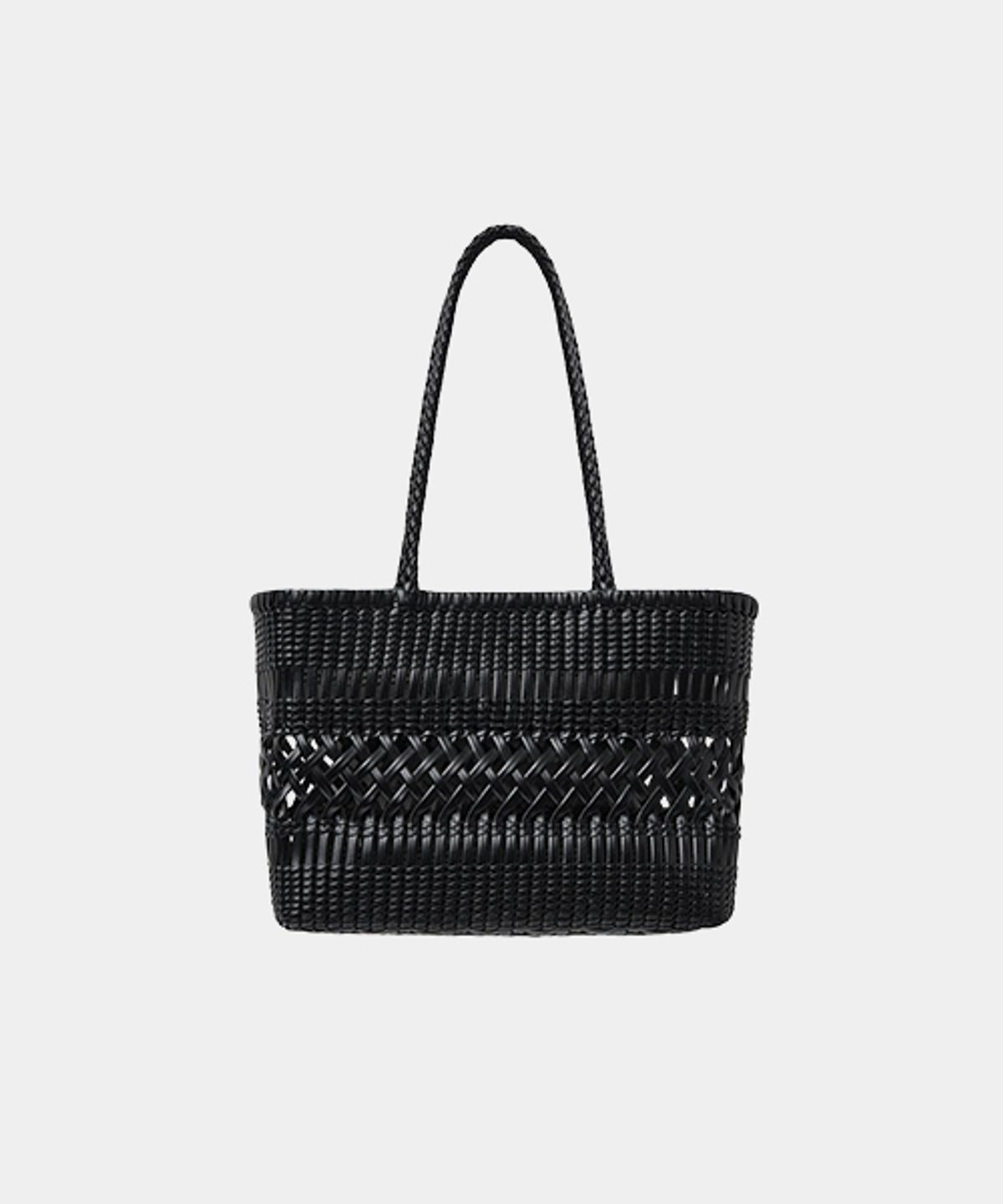 드메이커(DEMAKER) Plait two shoulder bag-black