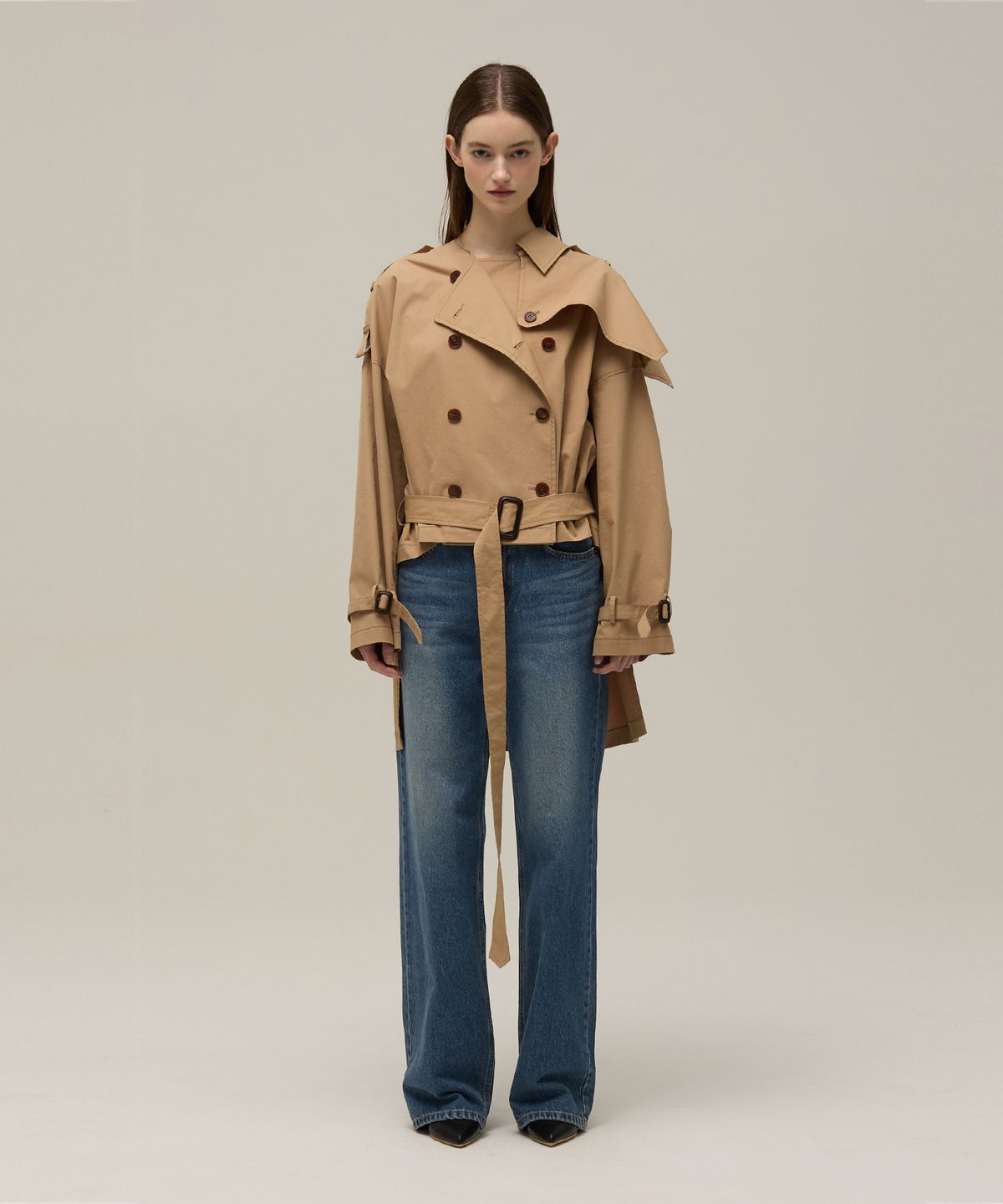 므아므(MMAM) Half trench coat