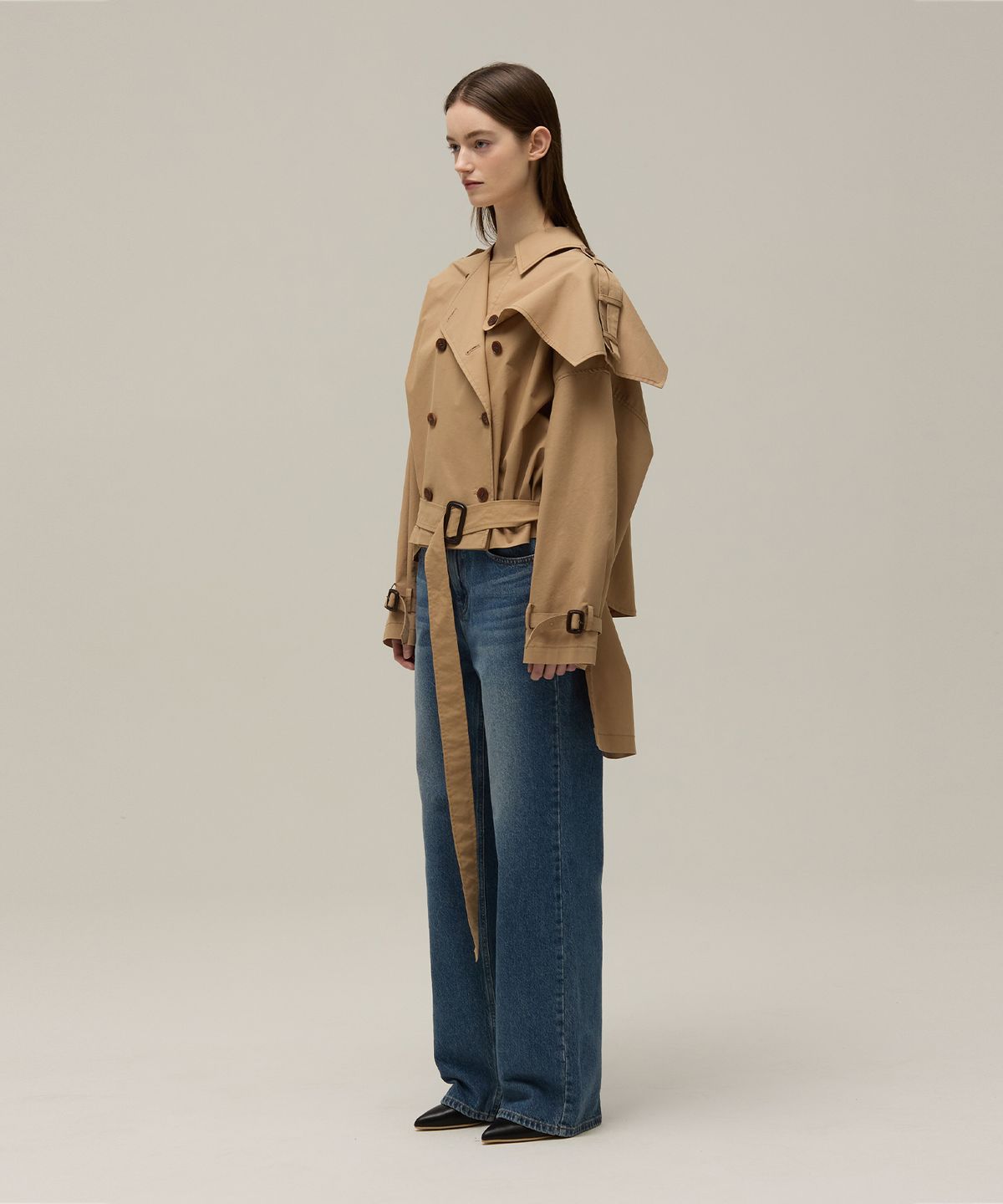므아므(MMAM) Half trench coat