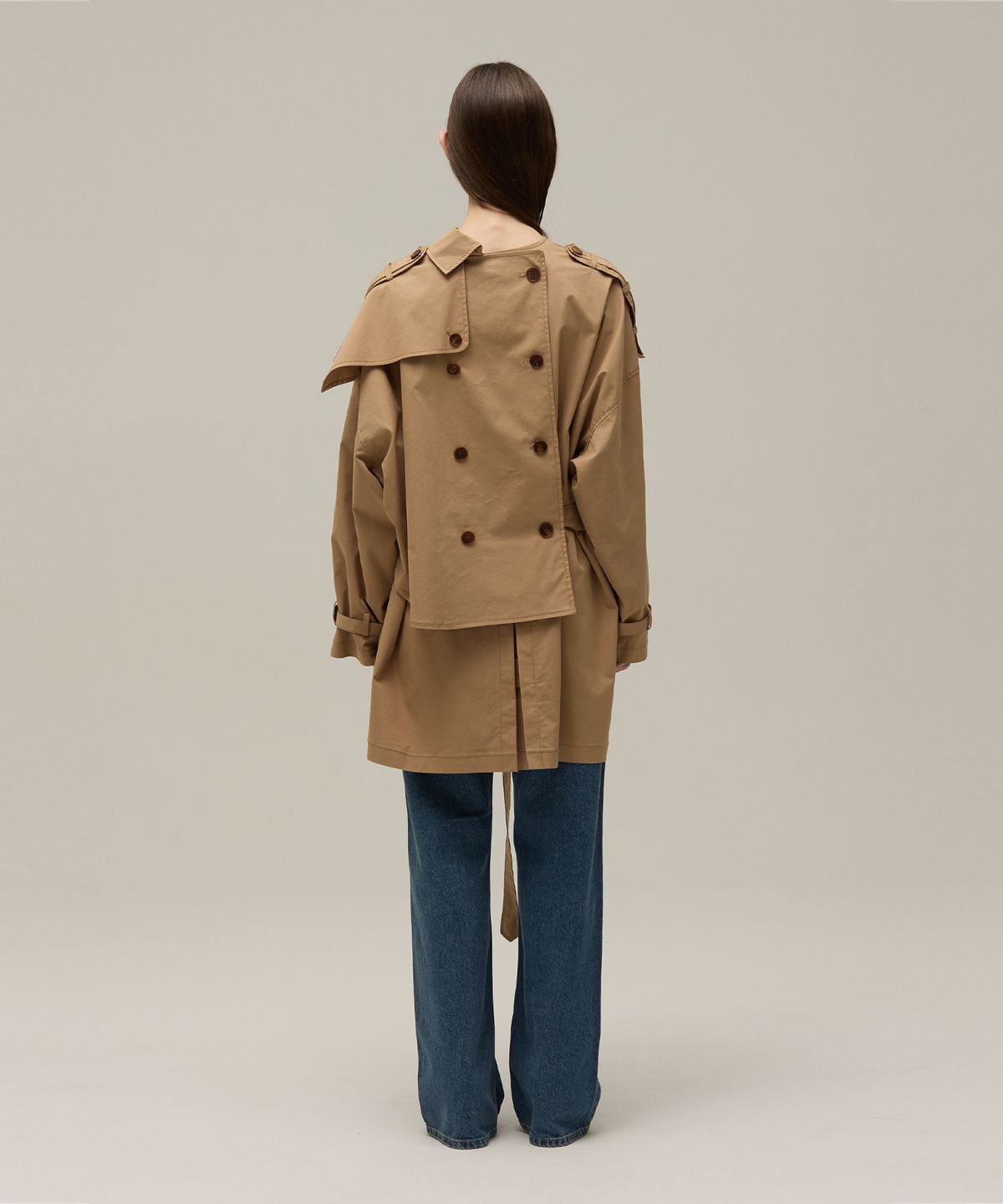 므아므(MMAM) Half trench coat