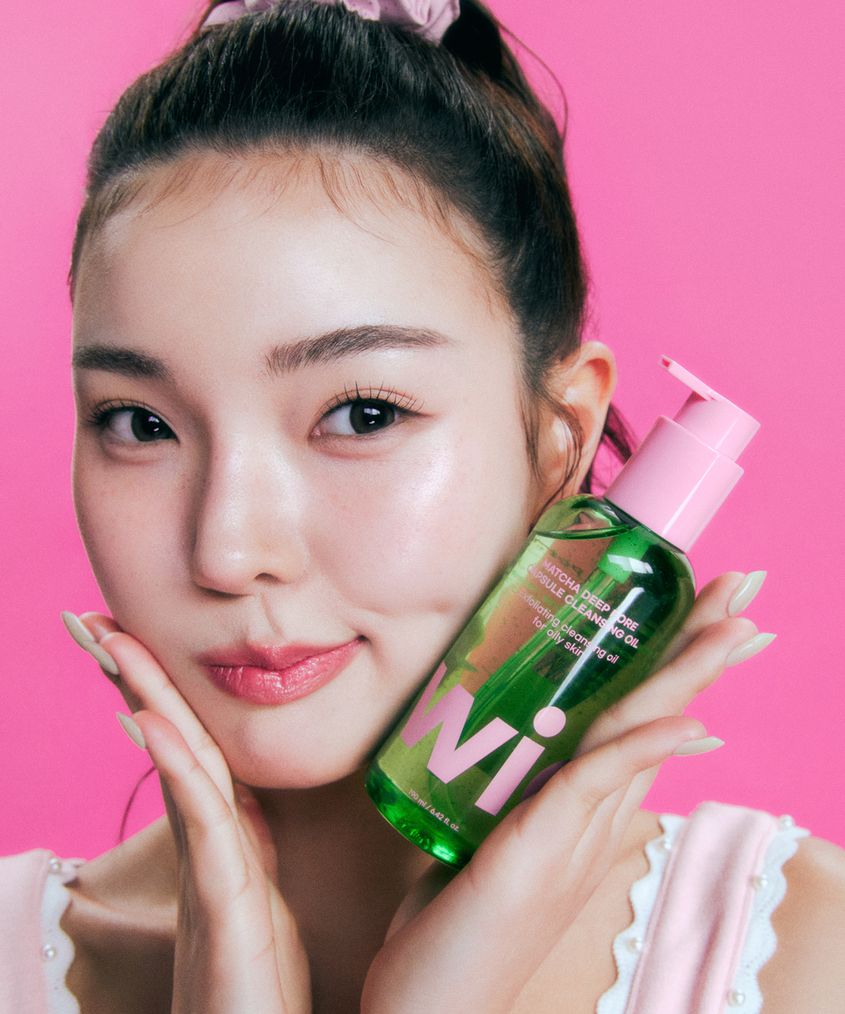 위글리(WIGGLY) 말차 딥포어 캡슐 클렌징 오일 190ml
