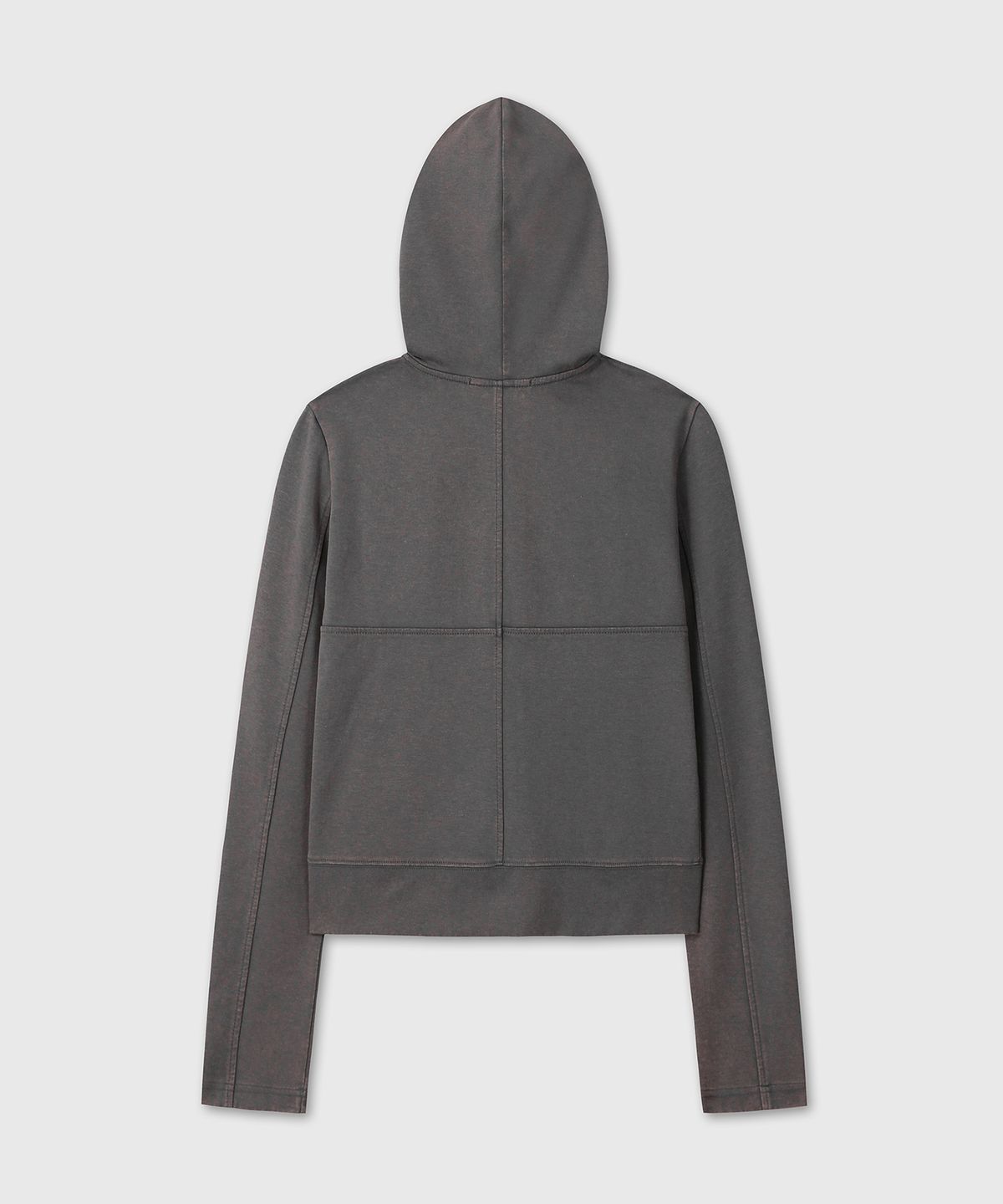 다이브인 우먼(DIVEIN WOMEN) [설라노 X DIVEIN WOMEN] WASHED REGULAR HOOD ZIP-UP (CHARCOAL)