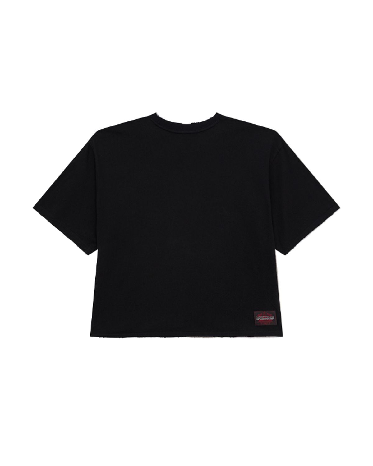 뭉(MWOONG) Scarred cross tee BK