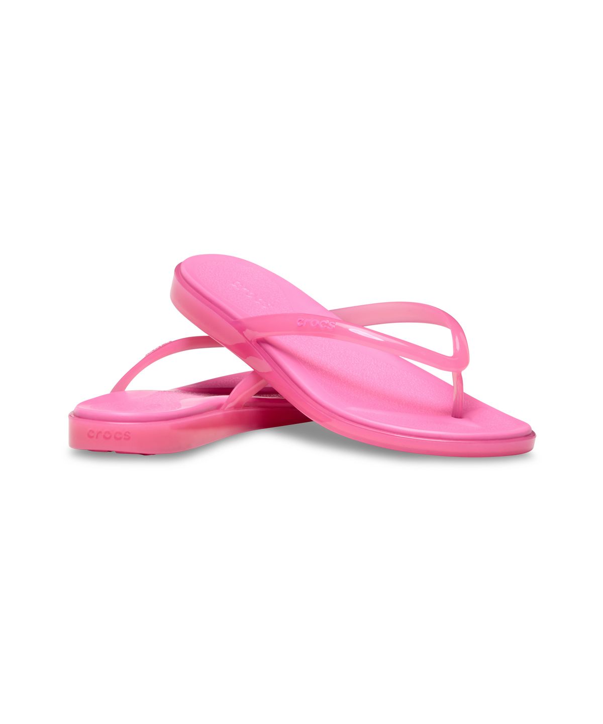 크록스(CROCS) 마이애미 젤리 라운드 토 플립 - 핑크 레모네이드 젤리 / 212014-7DA