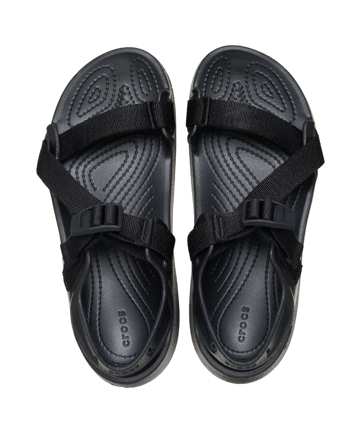 크록스(CROCS) 퀵 트레일 샌들 - 블랙/블랙 / 212711-060
