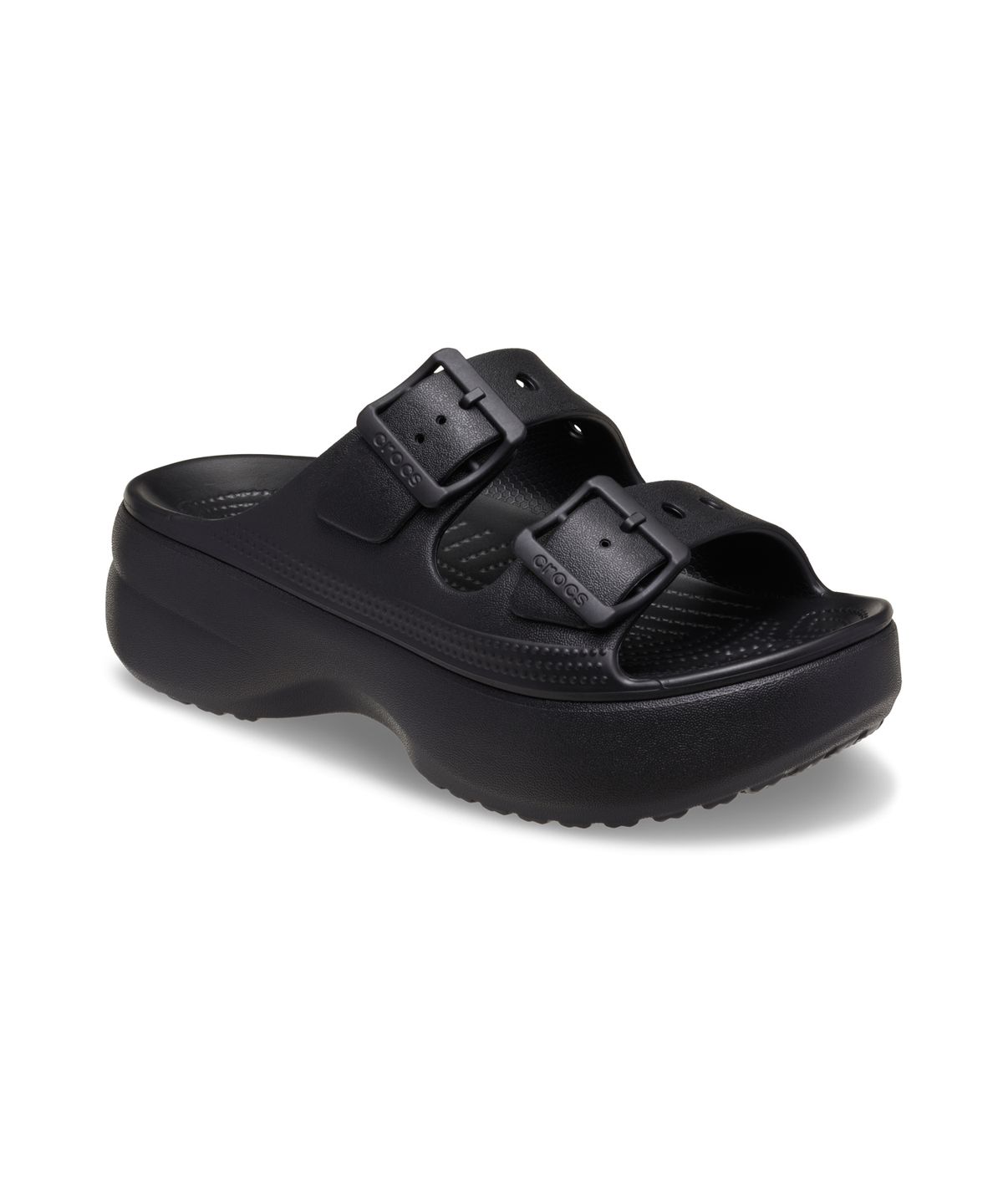 크록스(CROCS) 새터데이 플랫폼 샌들 우먼 - 블랙 / 212880-001