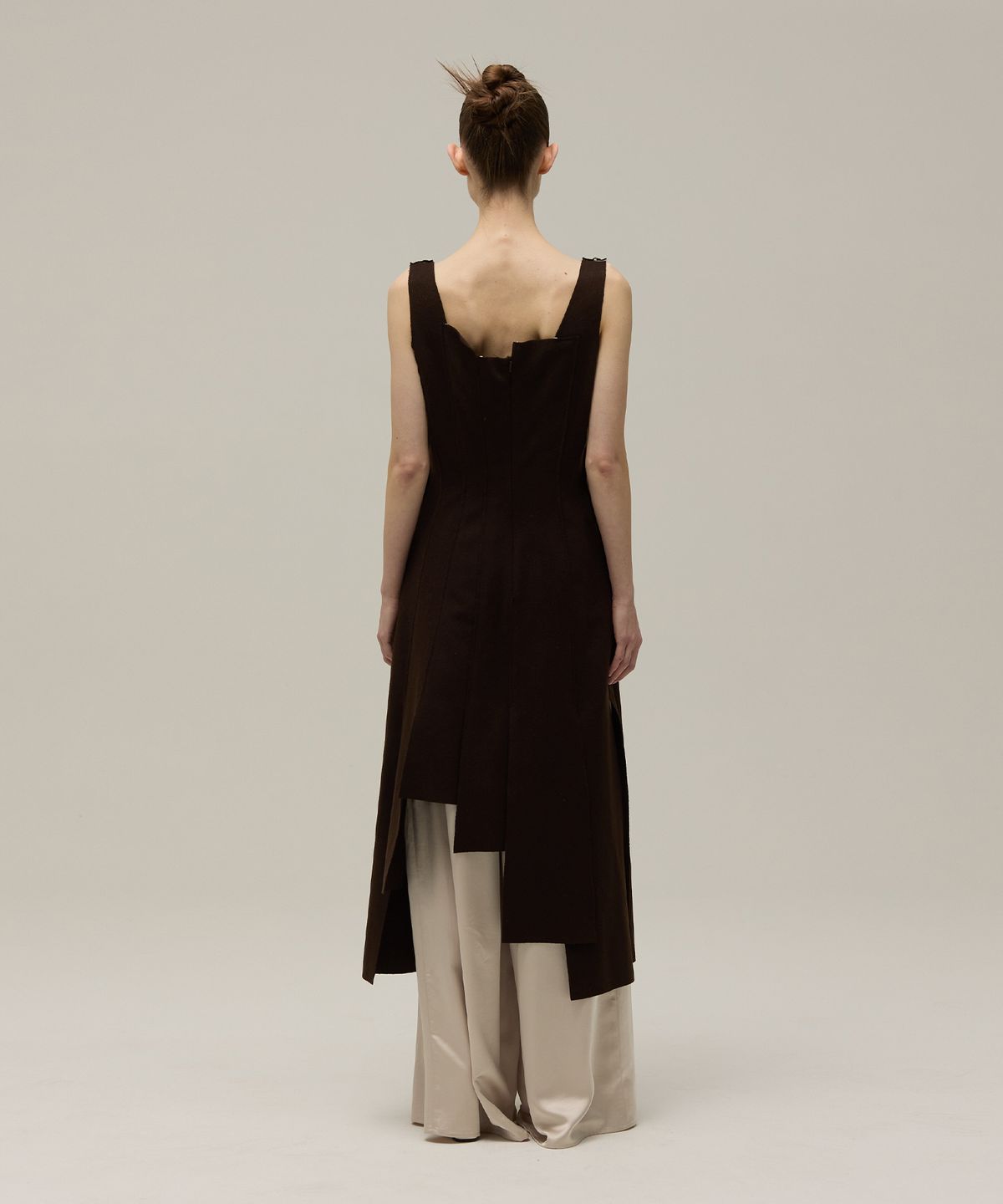 므아므(MMAM) Wool patchwork dress