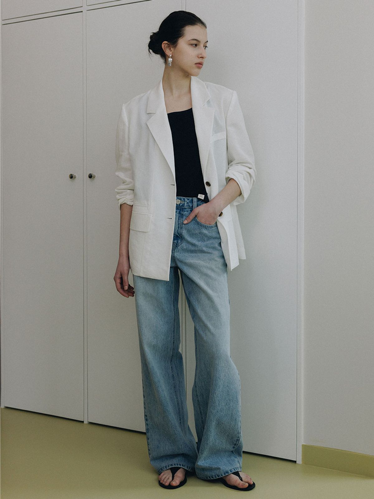 루에브르(LOEUVRE) Line Like Single-Breasted Jacket SW6MJ707-01