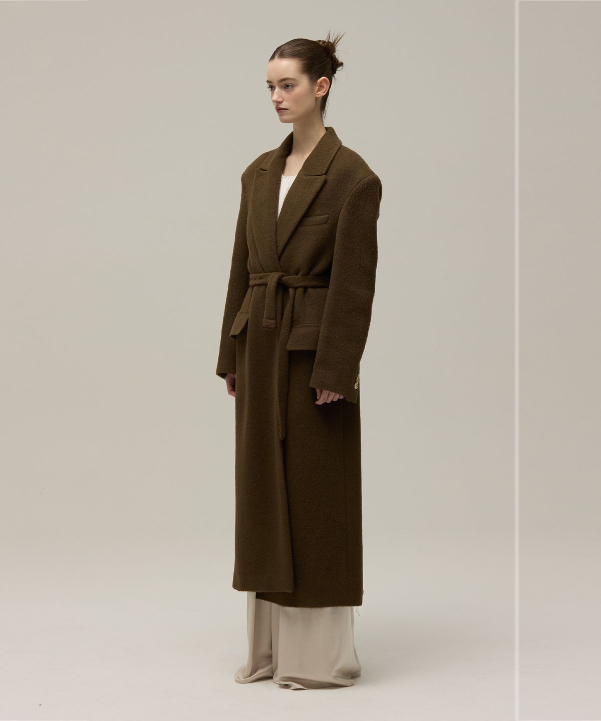 므아므(MMAM) Wool minimal long coat