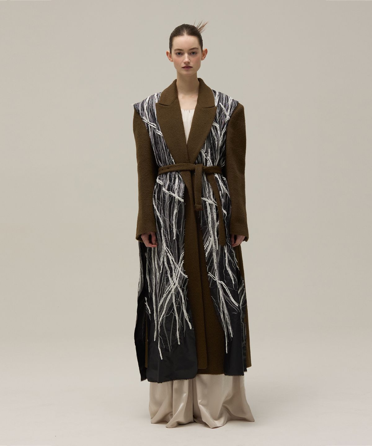 므아므(MMAM) Layered doodle long vest