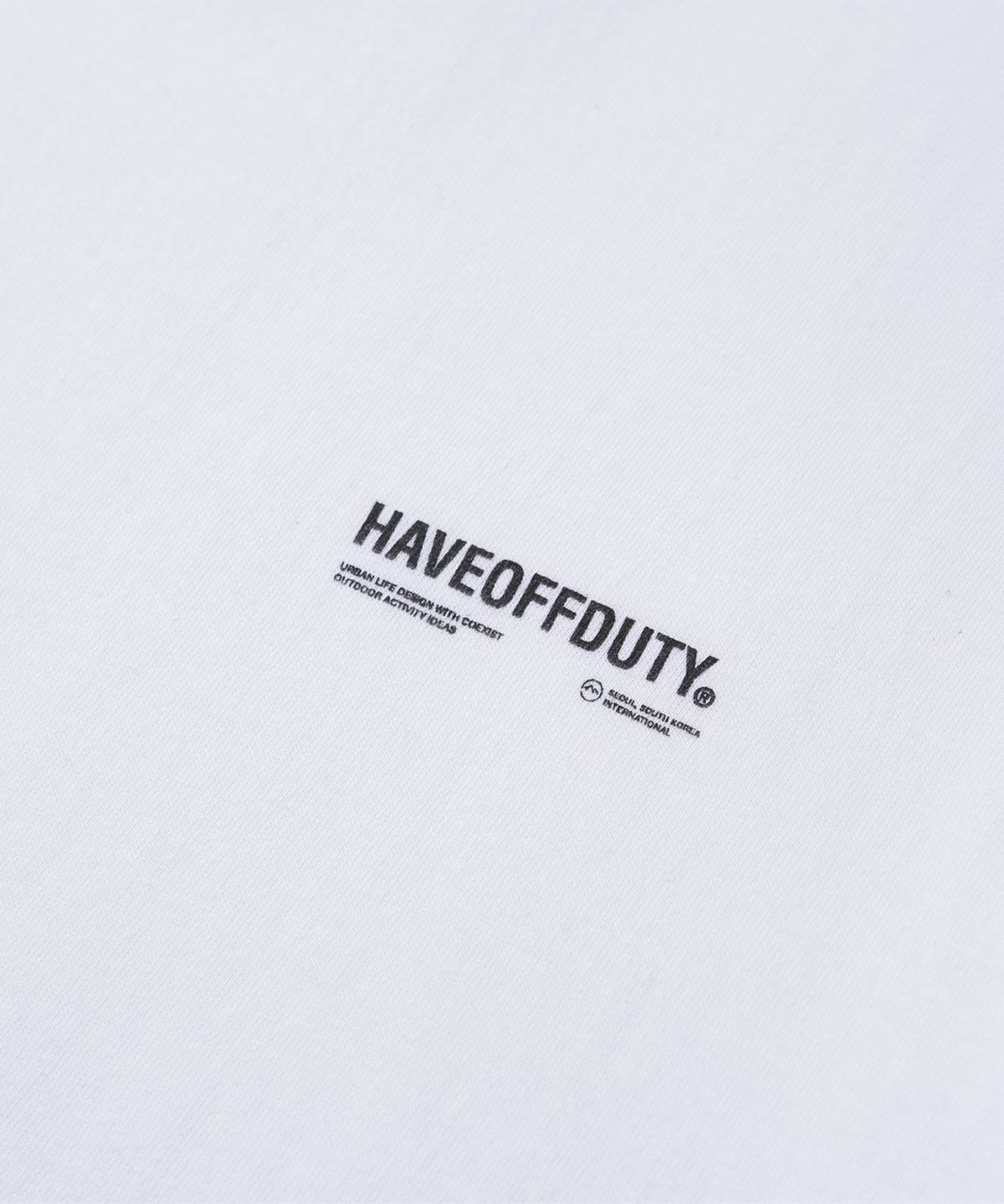 해브오프듀티(HAVEOFFDUTY) 베이직 코튼 티셔츠 (화이트)