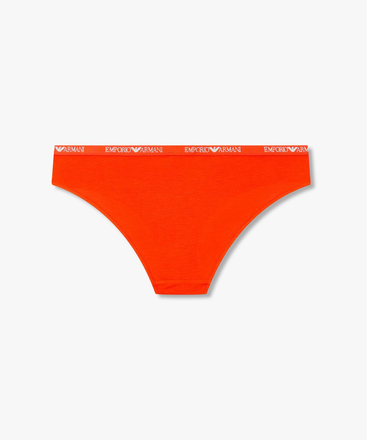 엠포리오 아르마니 언더웨어(EMPORIO ARMANI UNDERWEAR) 여성 메탈릭 로고 밴딩 브리프_다크 오렌지 0826111516