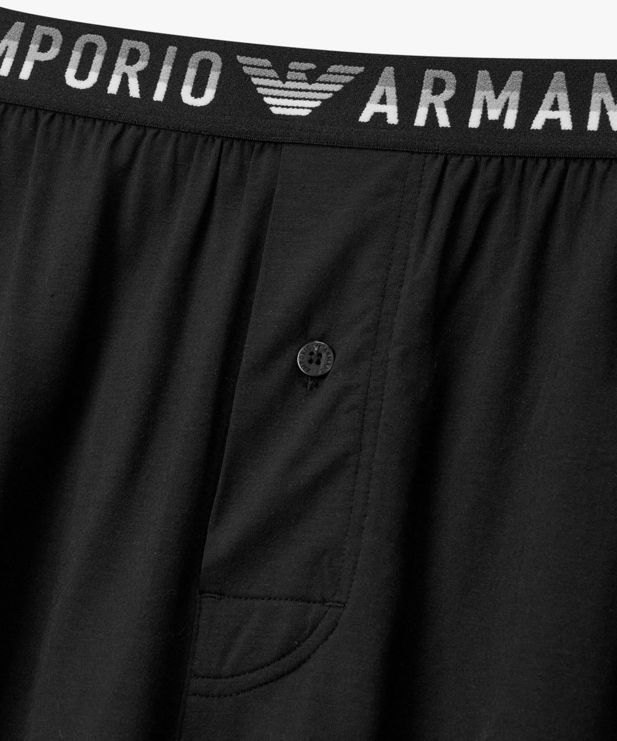 엠포리오 아르마니 언더웨어(EMPORIO ARMANI UNDERWEAR) 남성 톤온톤 자카드 로고 트렁크_네이비 0816112077