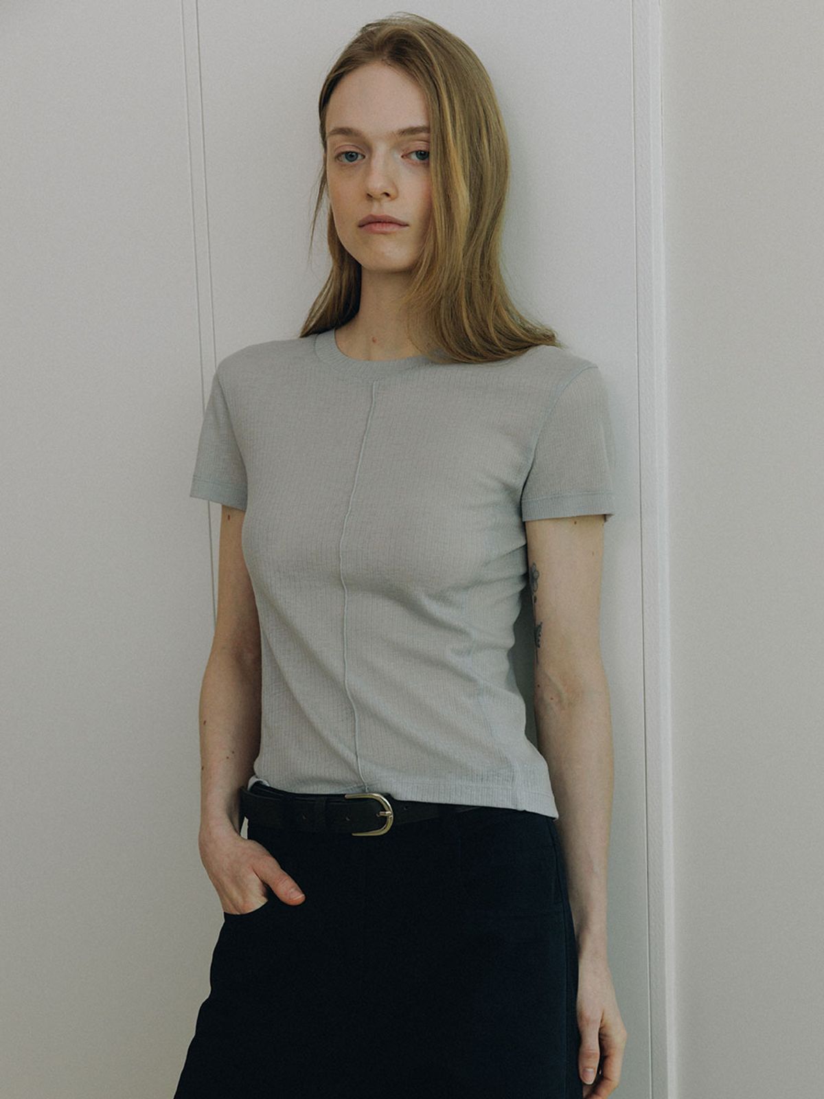 루에브르(LOEUVRE) Sheer Slim Jersey Top SW6ME755_3color