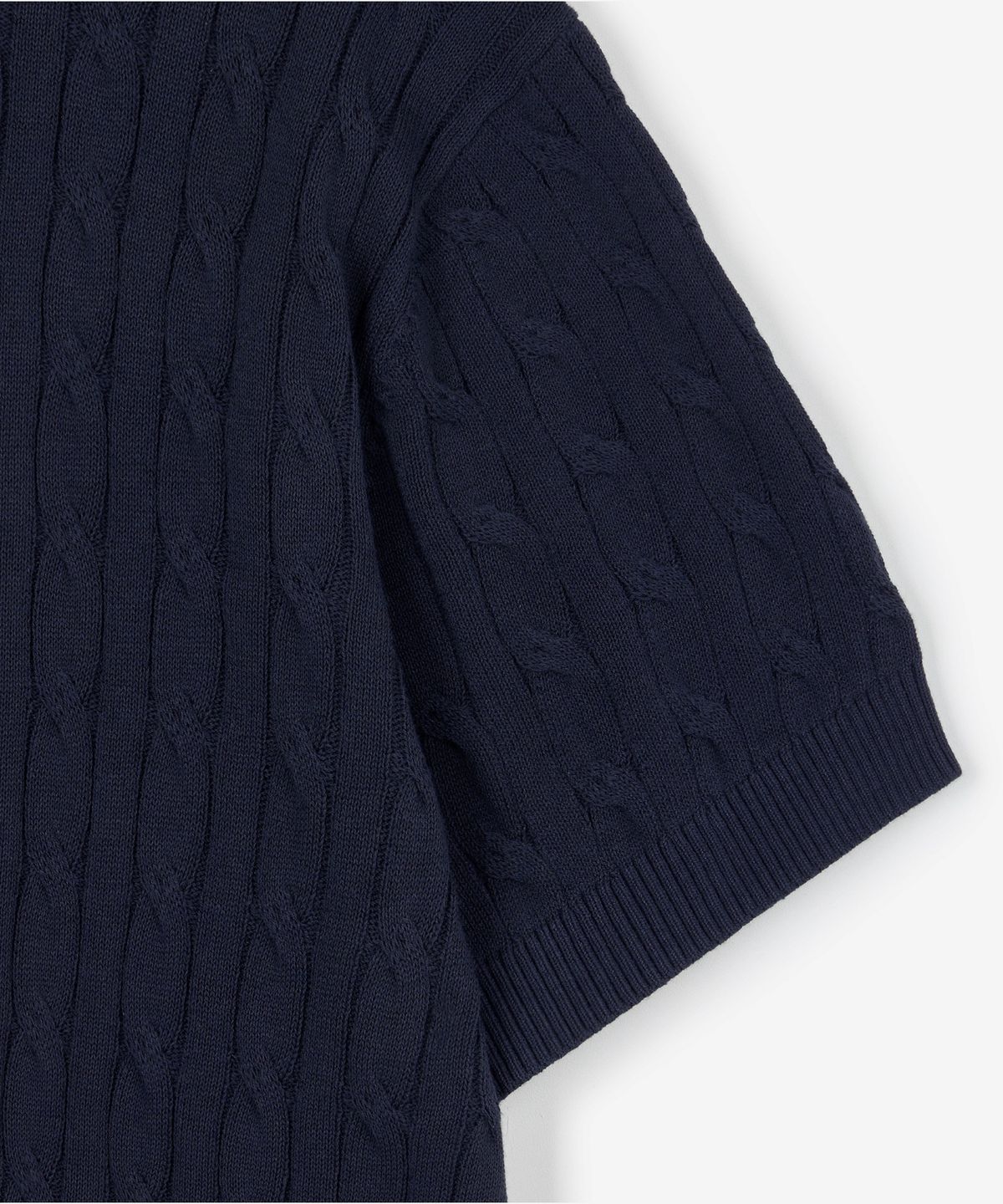 티엔지티(TNGT) Cable Polo Washable Knit (Navy) TNSW6E206N2