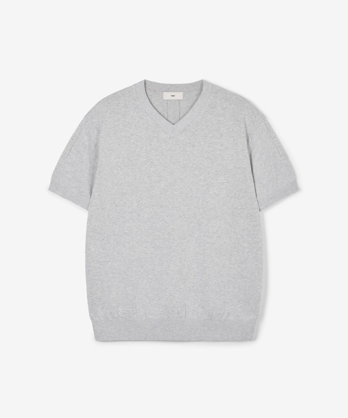 티엔지티(TNGT) V-Neck Knit (Melange Grey) TNSW6E207G2