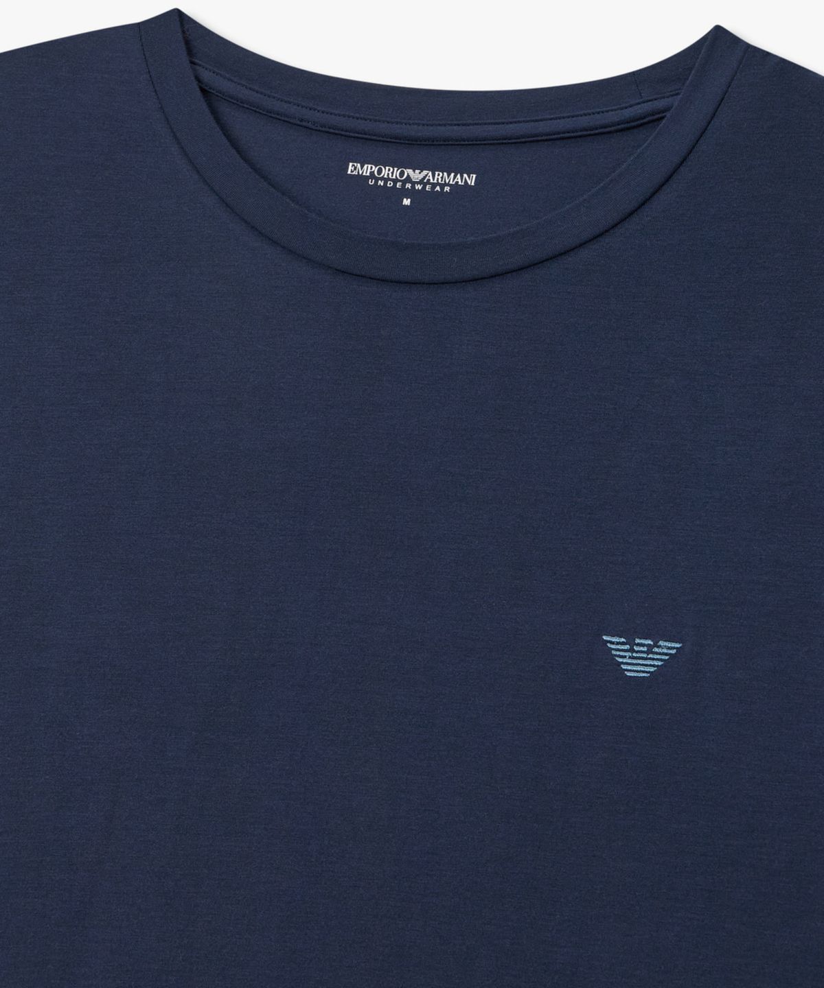 엠포리오 아르마니 언더웨어(EMPORIO ARMANI UNDERWEAR) 남성 레이온 스트레치 라운지 티셔츠_블루 0816134030