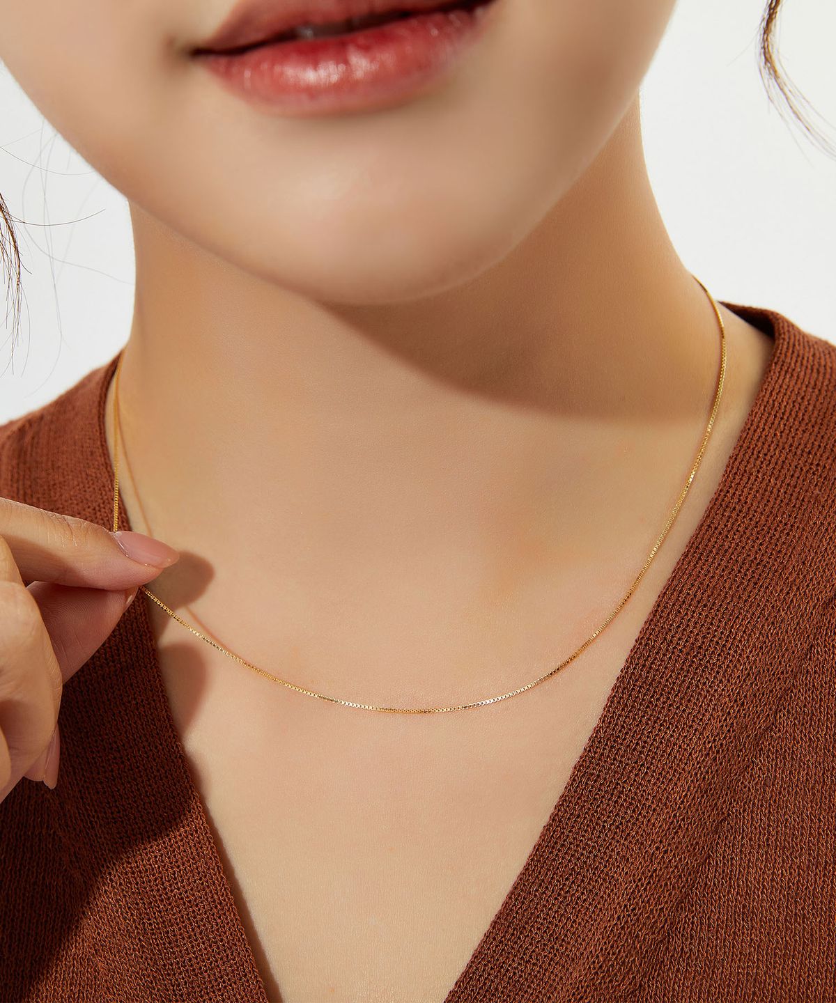 엘렌쥬얼리(HELENE JEWELRY) 14K 18K 타이니 박스 체인 금 목걸이