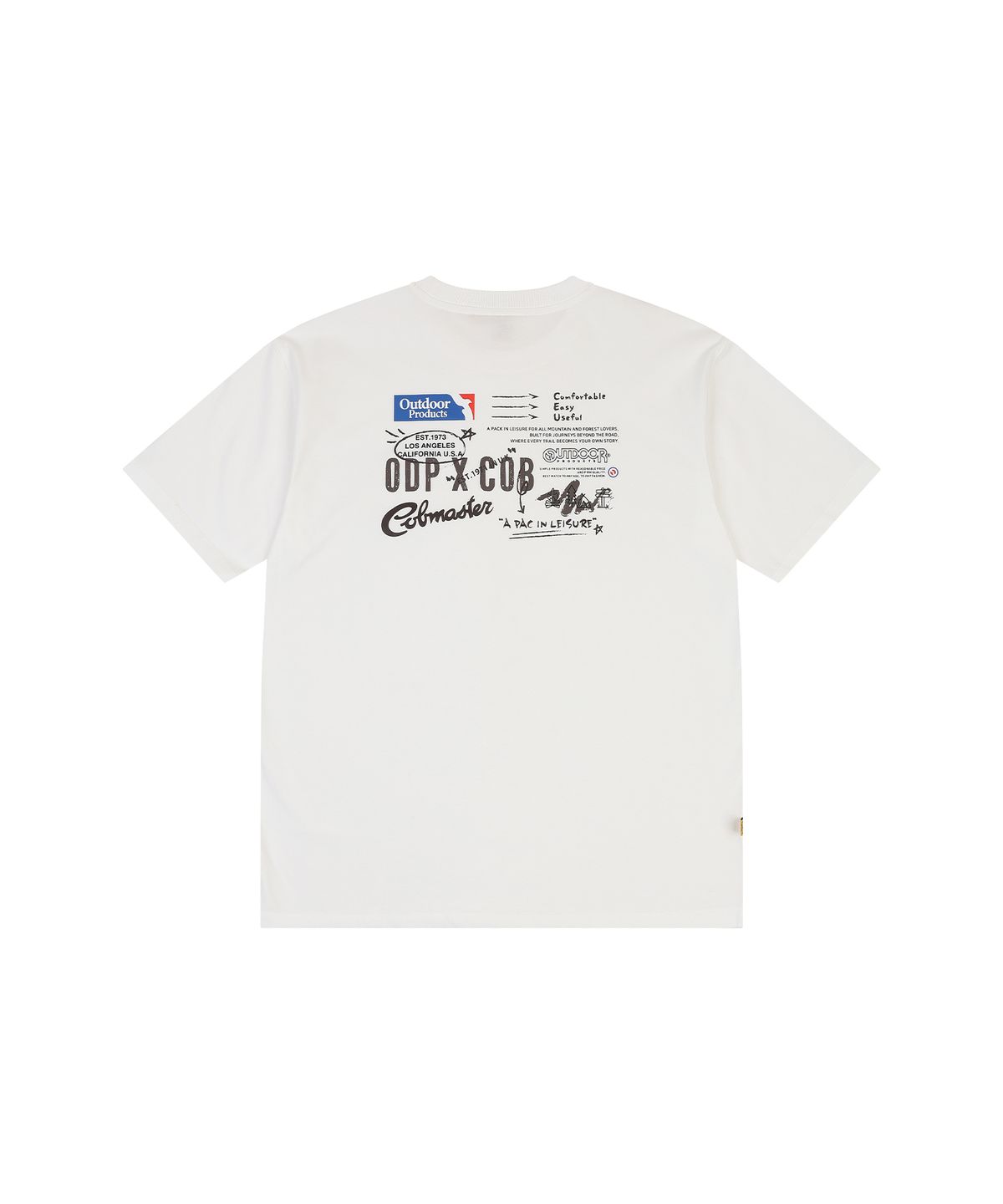 코브마스터(COBMASTER) [COB X ODP] ASKIN MIX LOGO T-SHIRT [WHITE]