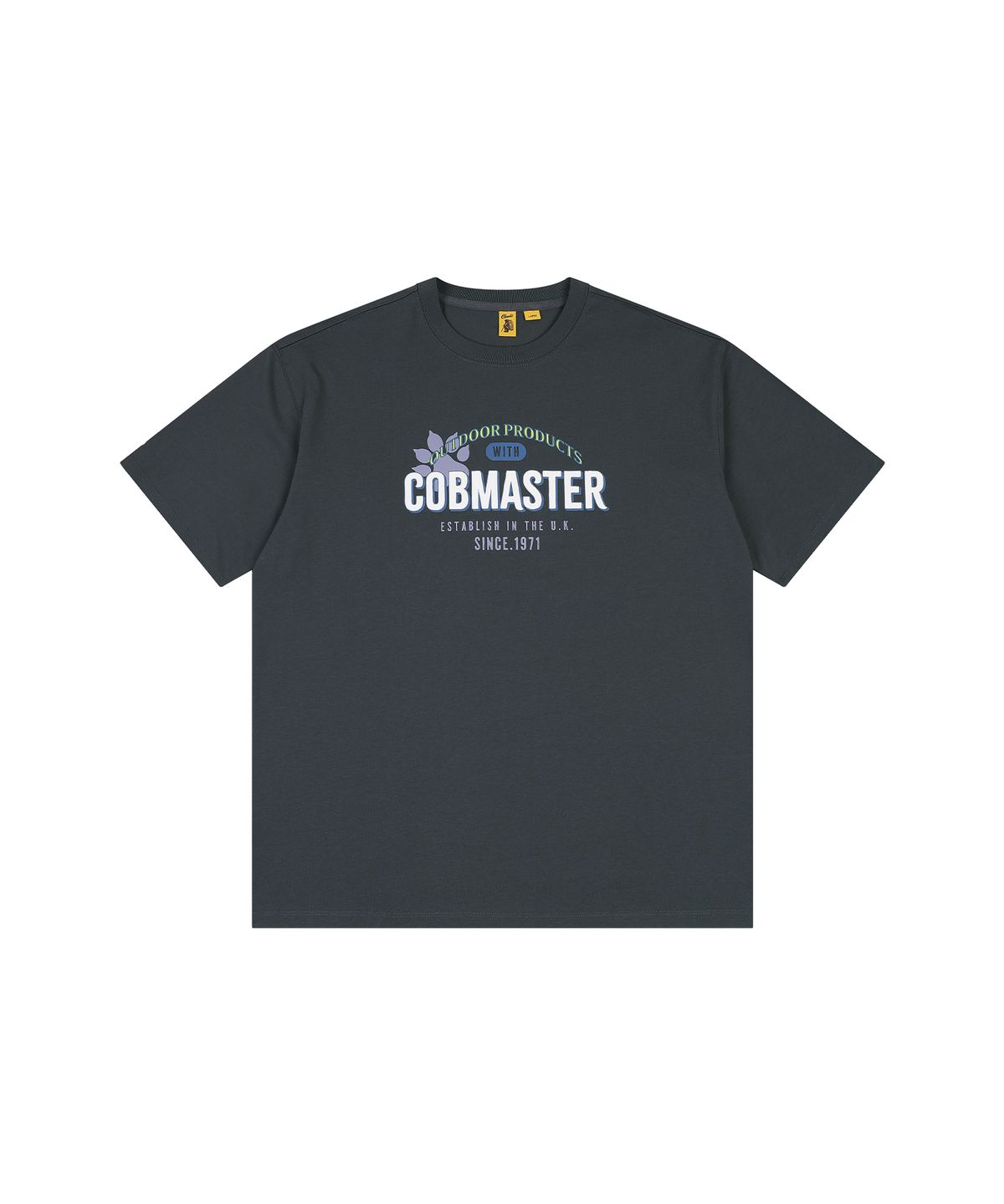 코브마스터(COBMASTER) [COB X ODP] SUPIMA VARSITY T-SHIRT [CHARCOAL]