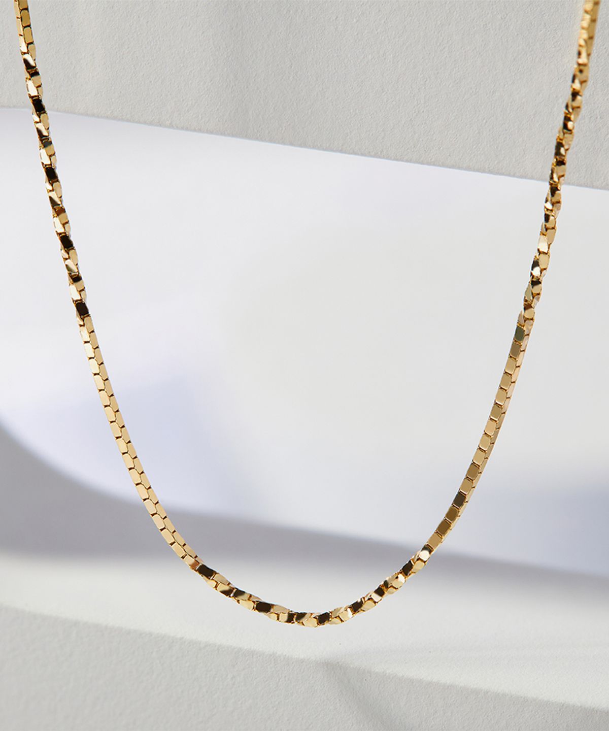 엘렌쥬얼리(HELENE JEWELRY) 14K 18K 민박스 하프 트라이 체인 금 목걸이