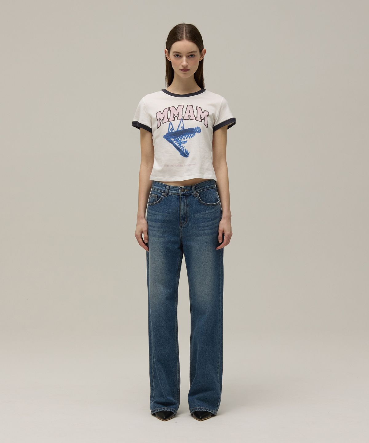 므아므(MMAM) Vintage wide denim pants