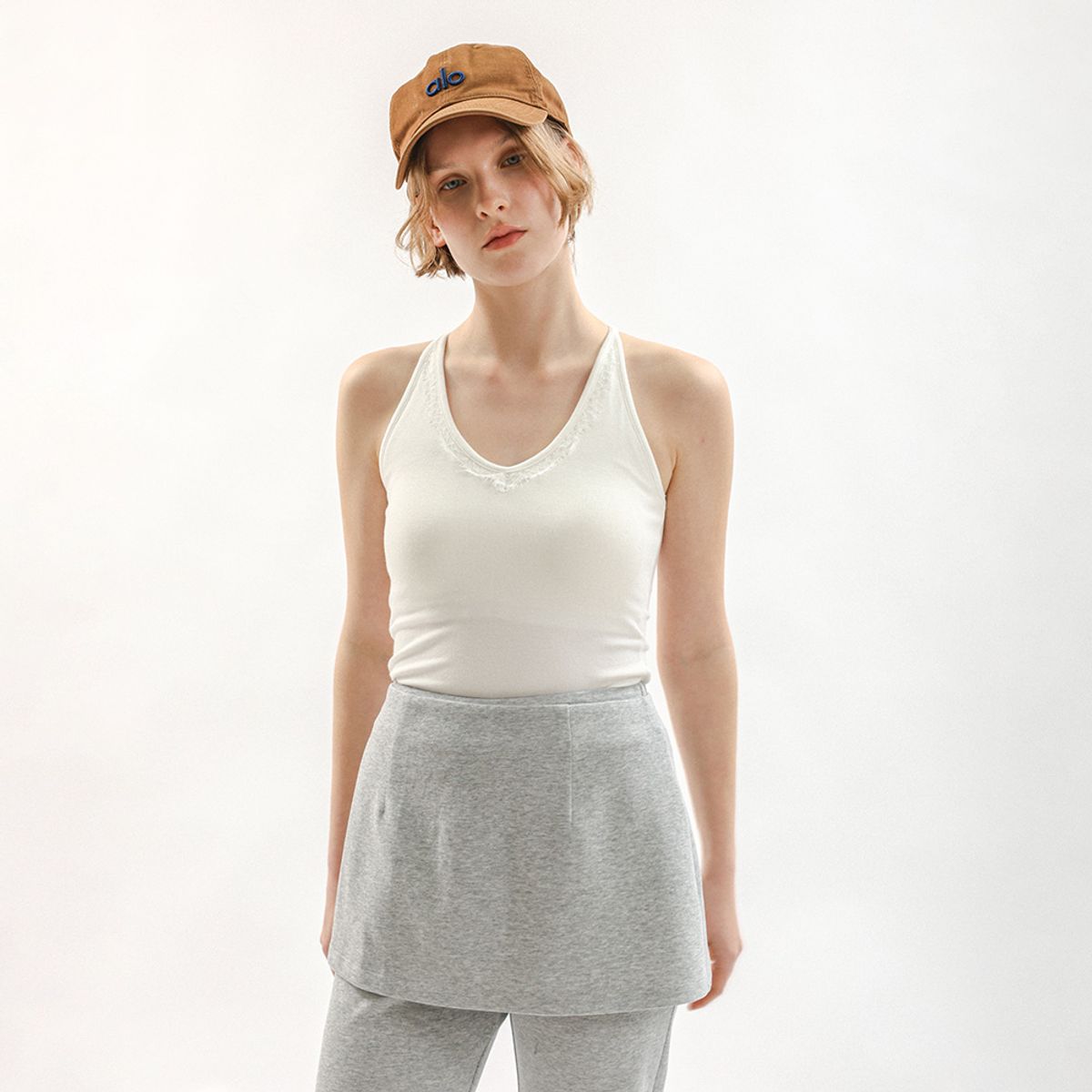 멜라니조이(MELANIE JOY) MJ_Racerback lace tank top_3color