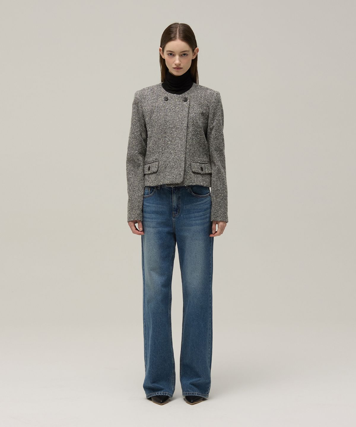 므아므(MMAM) Wool double tweed jacket