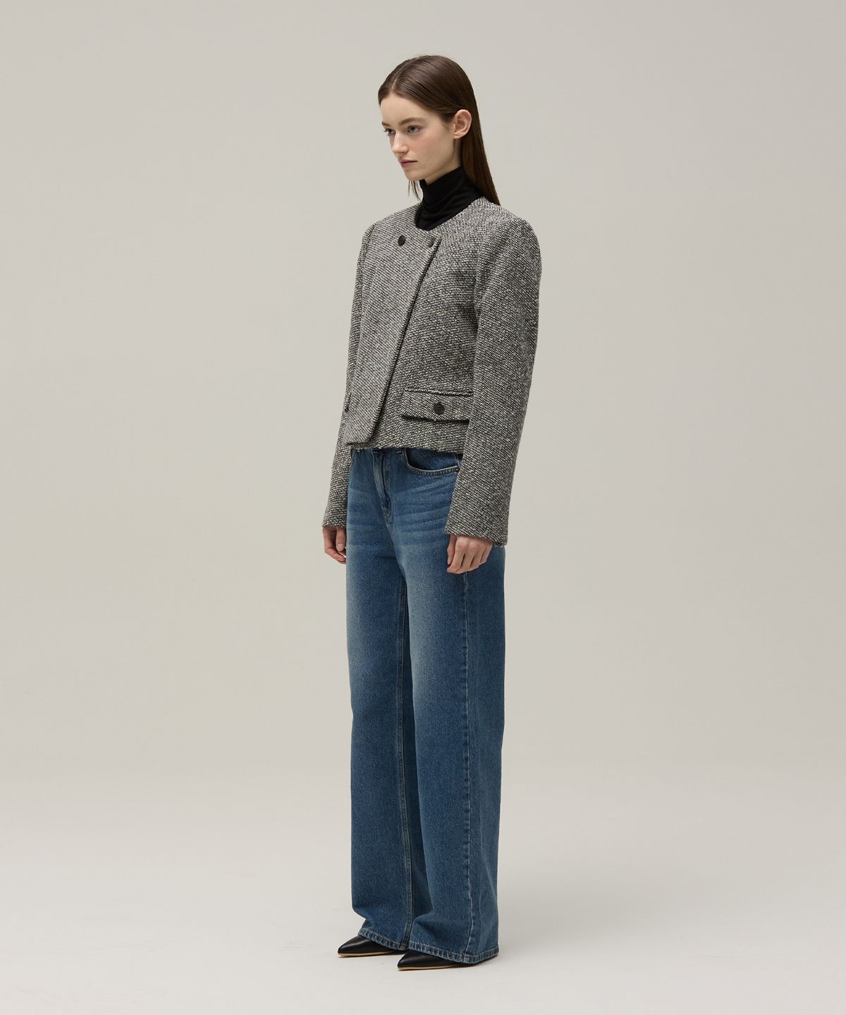 므아므(MMAM) Wool double tweed jacket