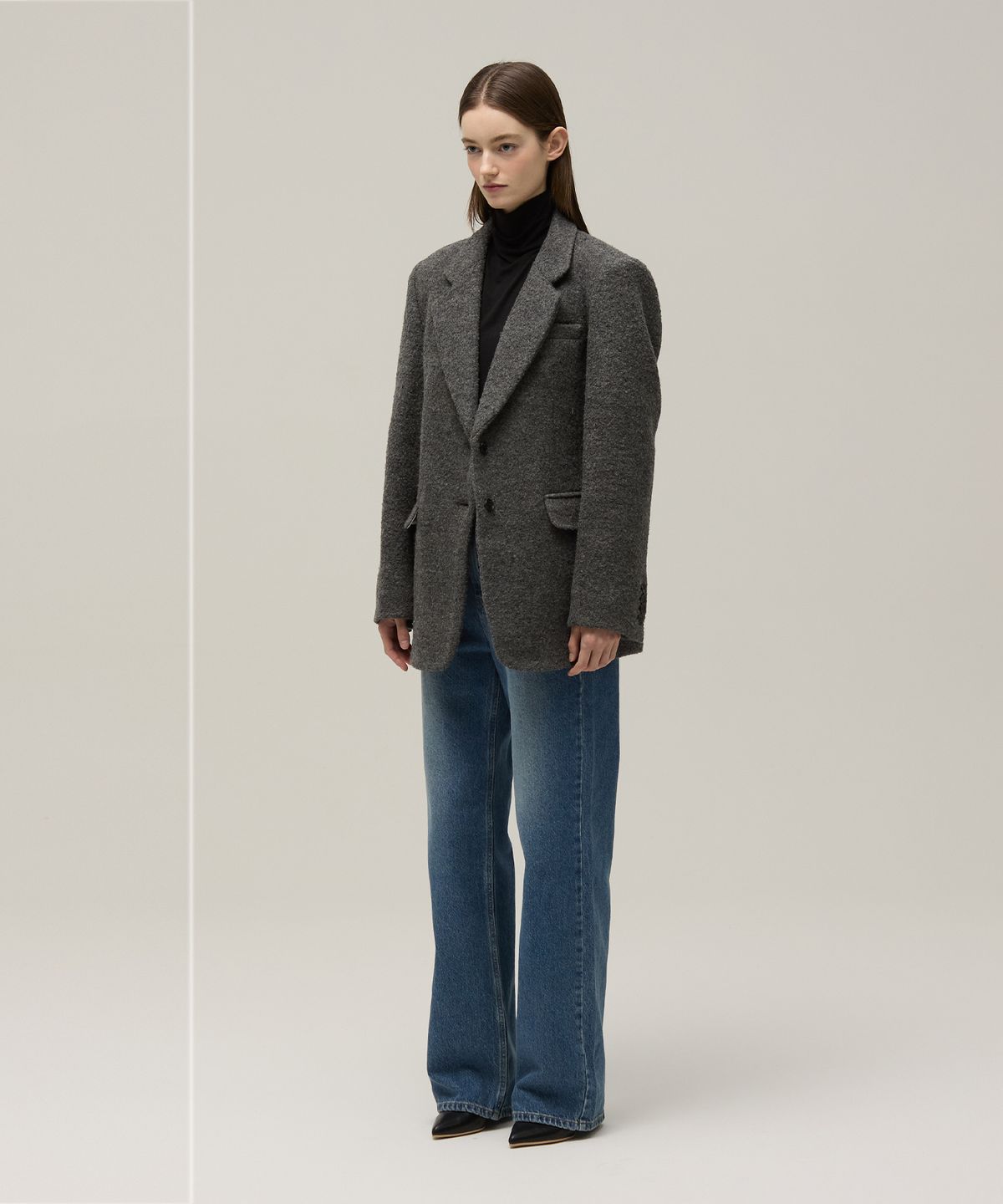 므아므(MMAM) Wool classic over-fit blazer