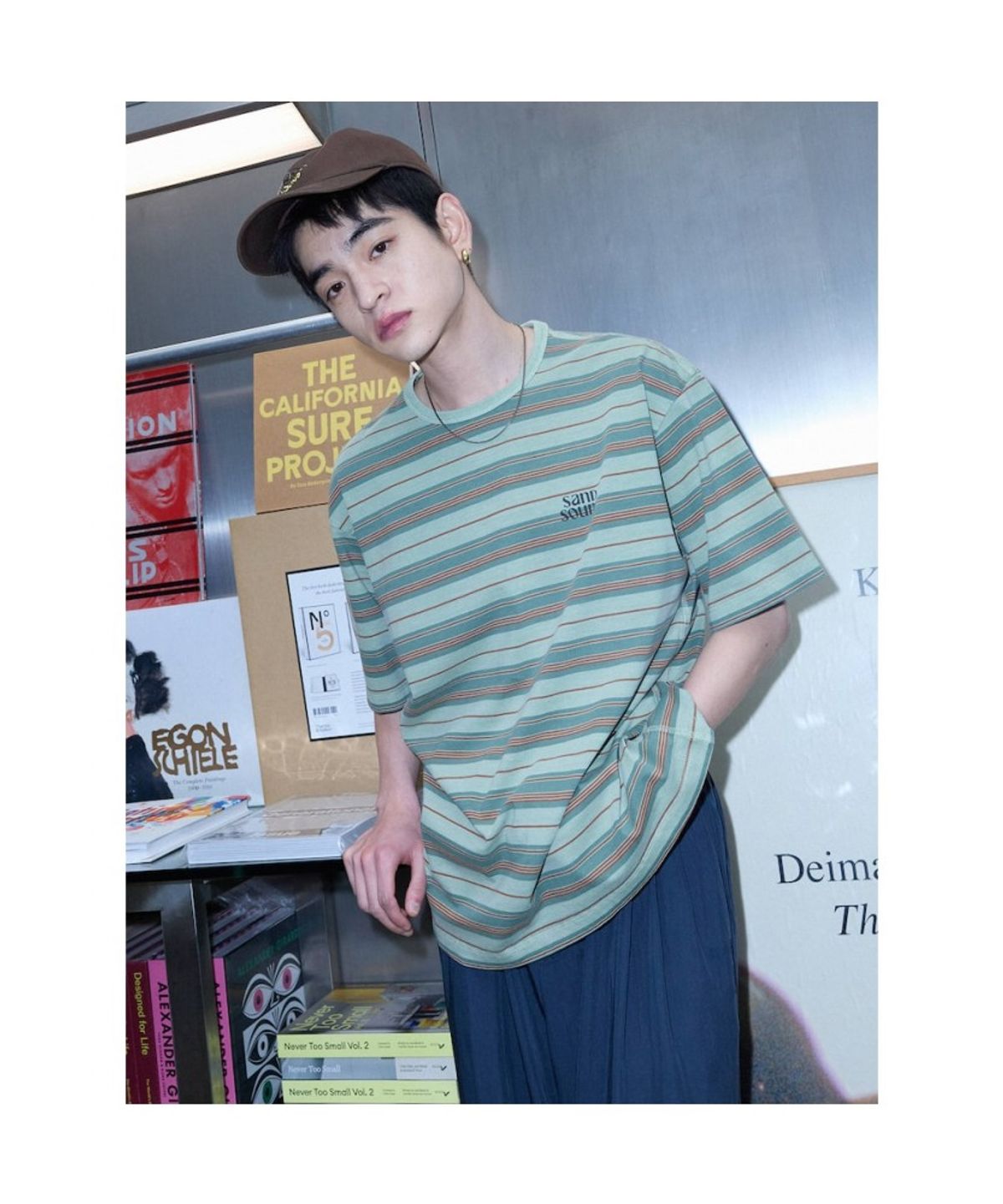 샌드 사운드(SAND SOUND) (UNISEX) 클로머신 볼캡  브라운