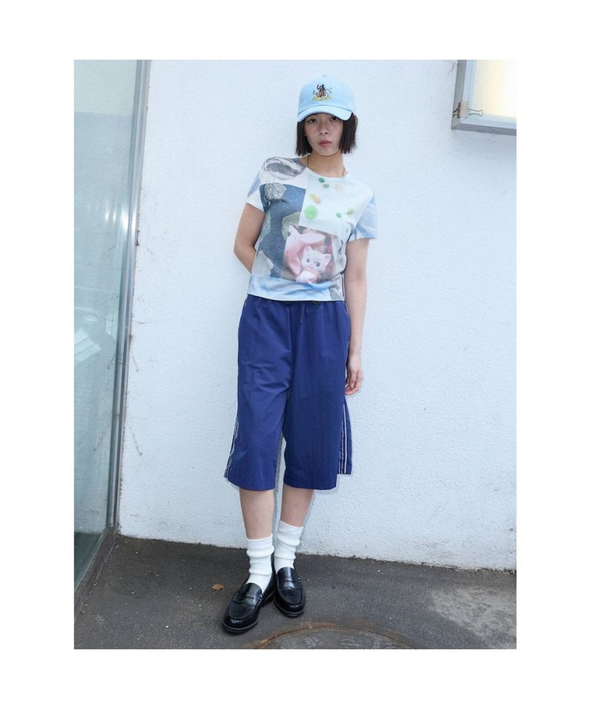 샌드 사운드(SAND SOUND) (UNISEX) 클로머신 볼캡  스카이 블루