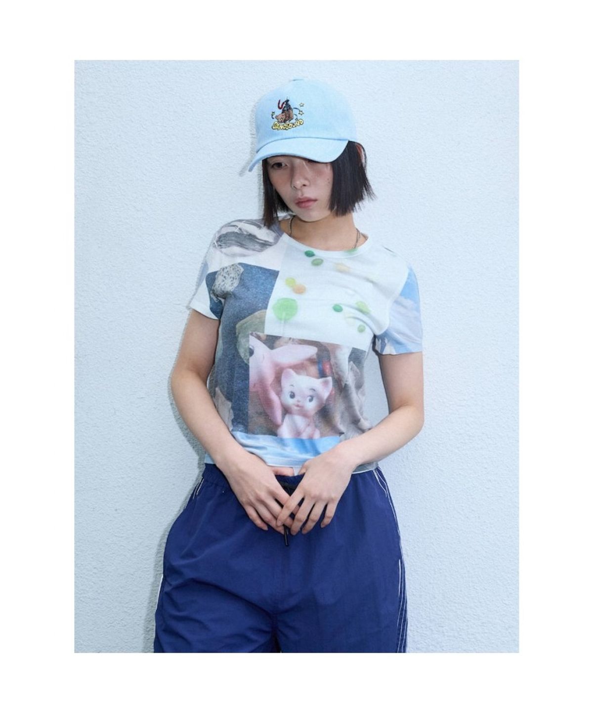 샌드 사운드(SAND SOUND) (UNISEX) 클로머신 볼캡  스카이 블루