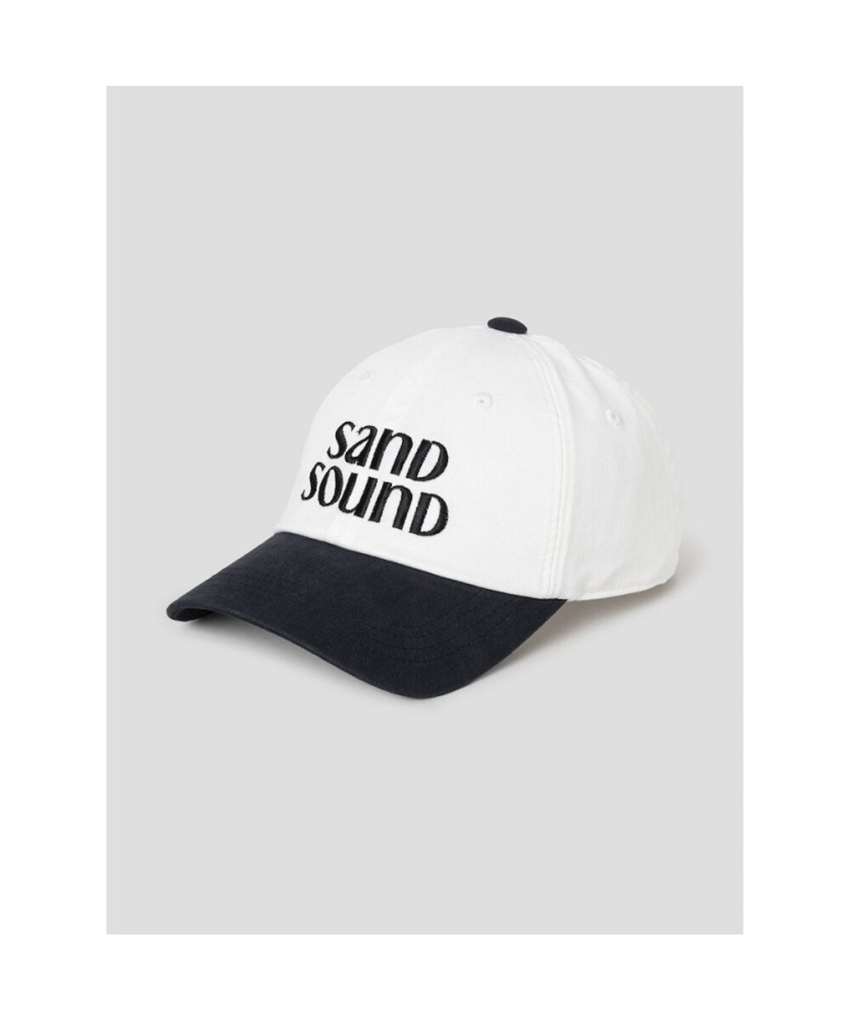 샌드 사운드(SAND SOUND) (UNISEX) 빅로고 볼캡  아이보리