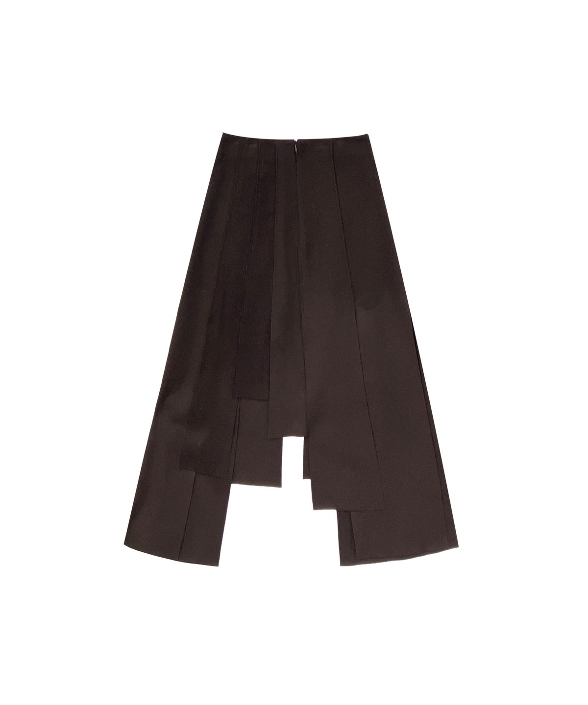 므아므(MMAM) Wool patchwork skirt