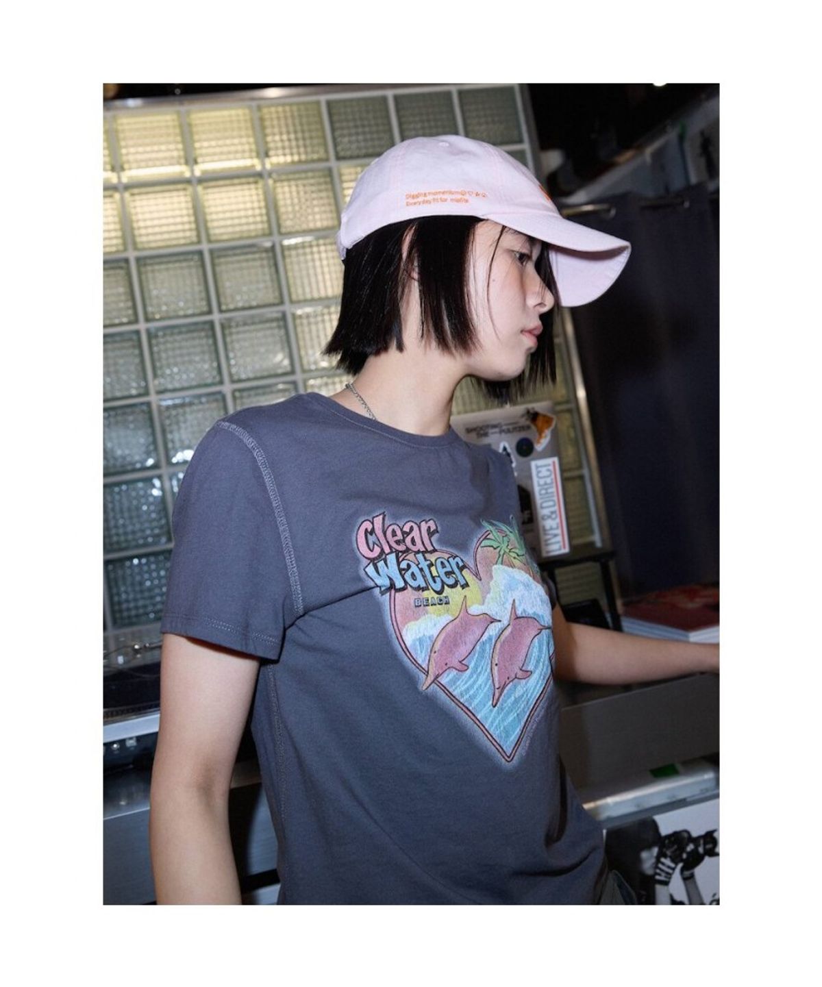샌드 사운드(SAND SOUND) (UNISEX) 빅로고 볼캡  라이트 핑크