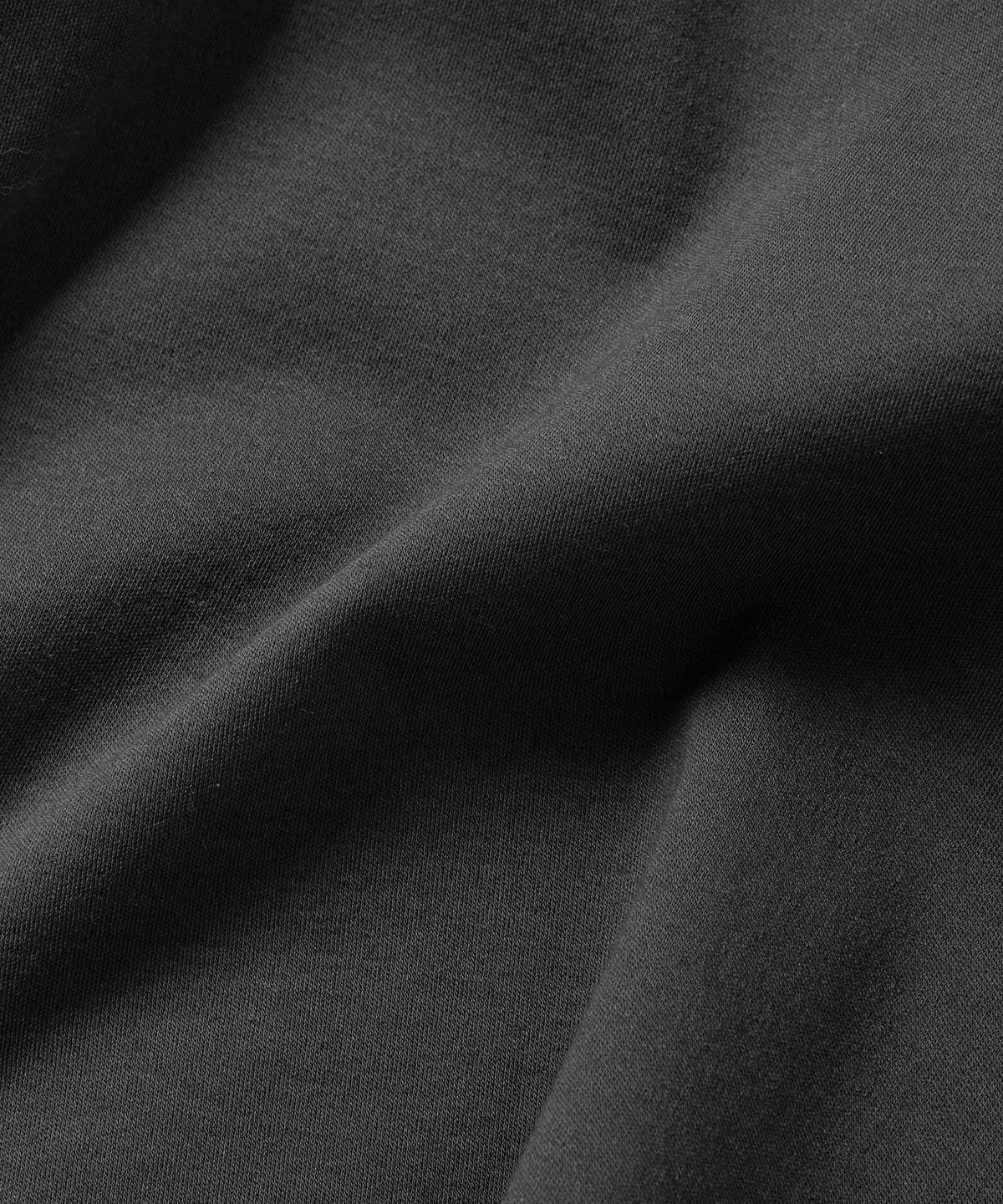 넌블랭크(NONBLANK) 기자 코튼 크롭 LS 티셔츠_CHARCOAL