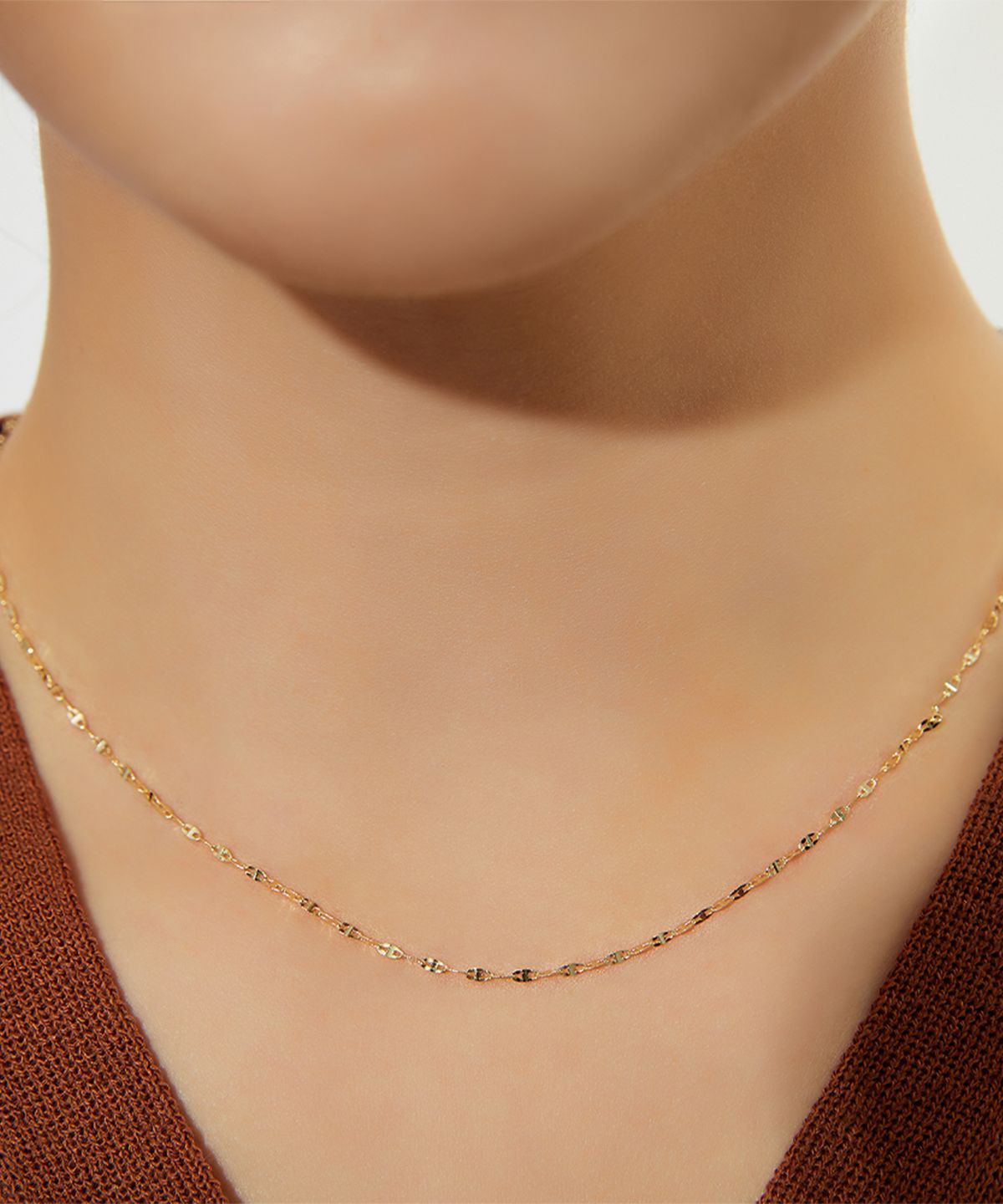 엘렌쥬얼리(HELENE JEWELRY) 14K 18K 웨이브 사다리 체인 금 목걸이