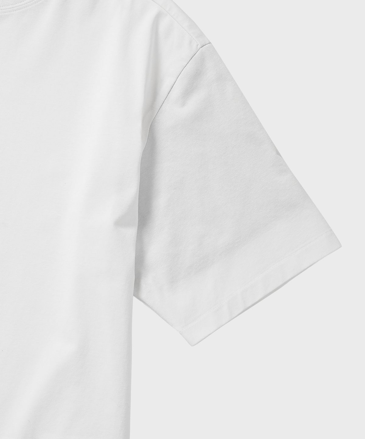 넌블랭크(NONBLANK) 크롭 HS 티셔츠_WHITE