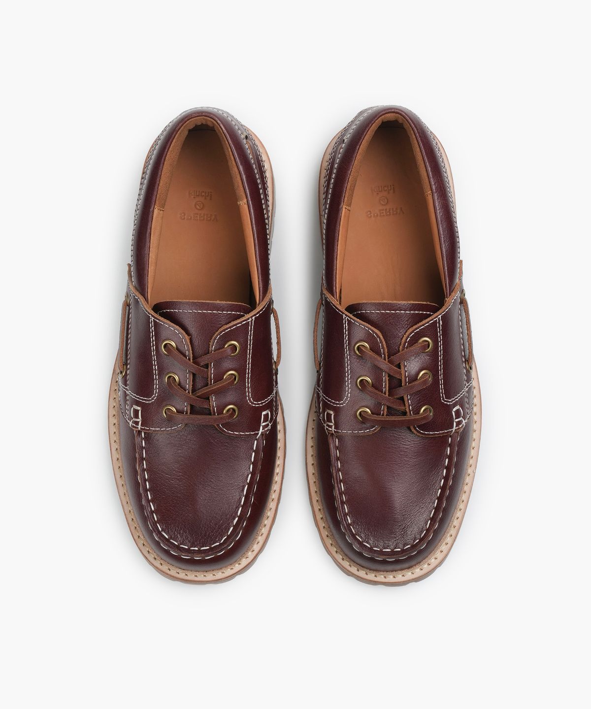 스페리(SPERRY) x킨치 오일레더 러기드 보트슈즈_브라운 [SPRF_0003]
