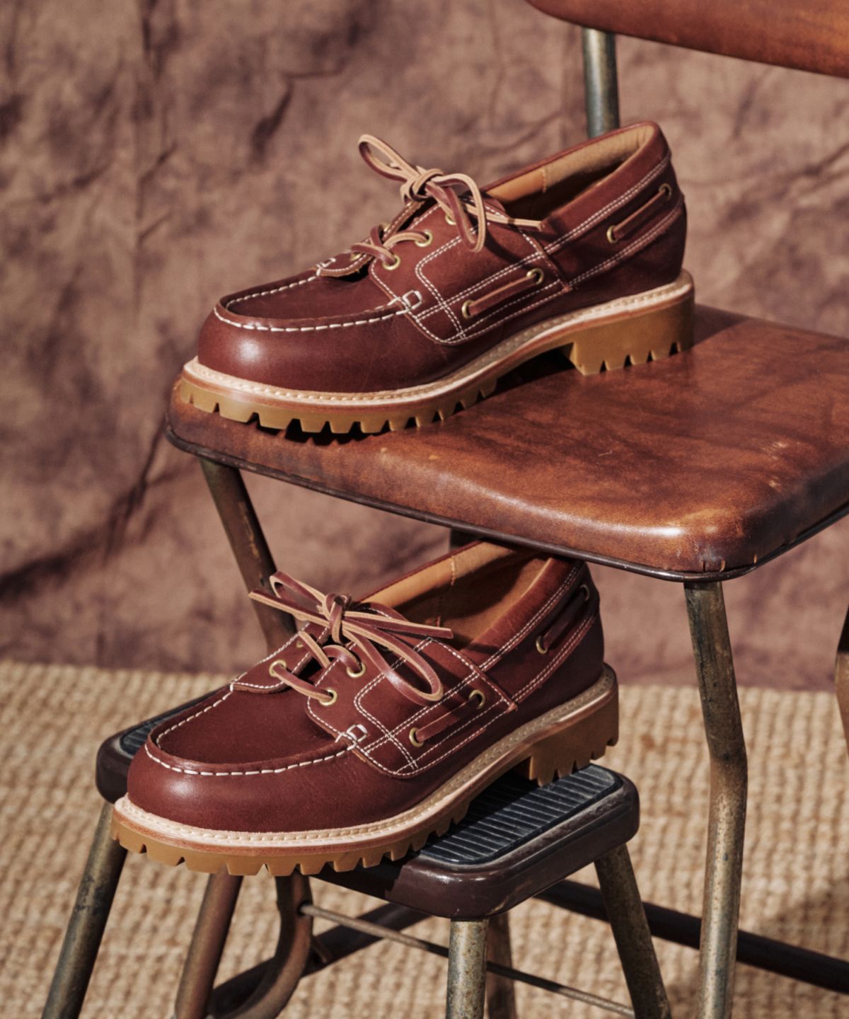 스페리(SPERRY) x킨치 오일레더 러기드 보트슈즈_브라운 [SPRF_0003]