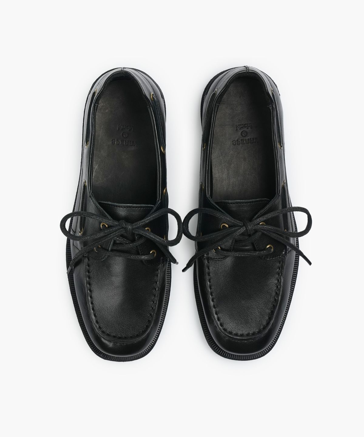 스페리(SPERRY) x킨치 2-EYE 보트슈즈_워싱블랙 [SPRF_0001]