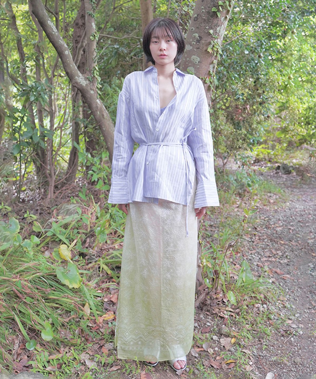 누아누(NUUANU) Champa Scarf_Olive
