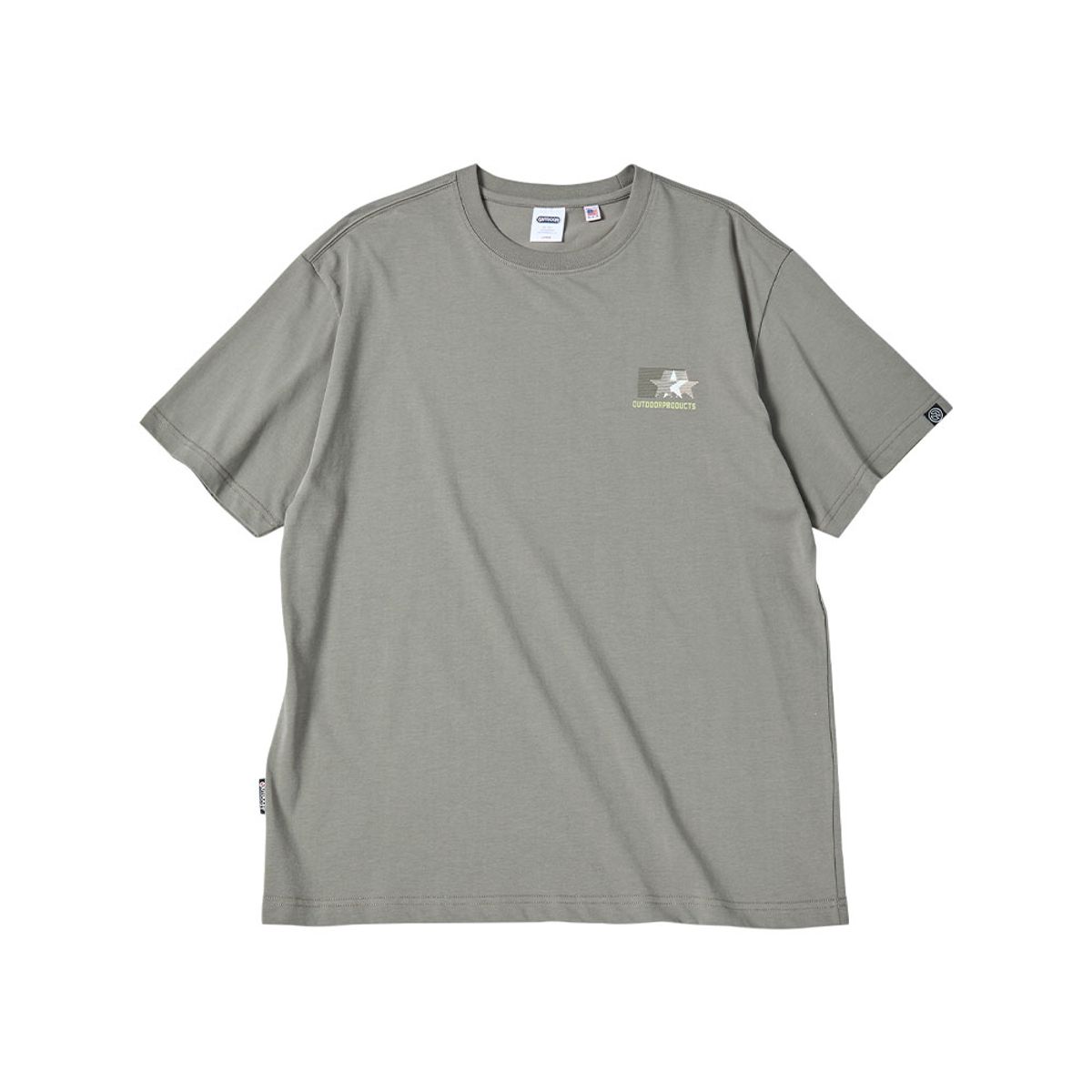 아웃도어 프로덕츠(OUTDOOR PRODUCTS) 빈티지 넘버링 로고 티셔츠 (카키)