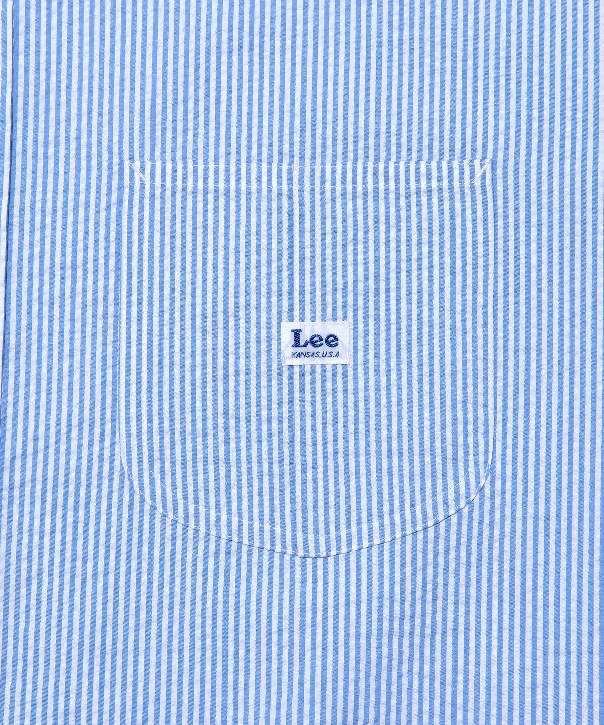 리(LEE) 로코 포켓 시어서커 반팔 셔츠 라이트블루